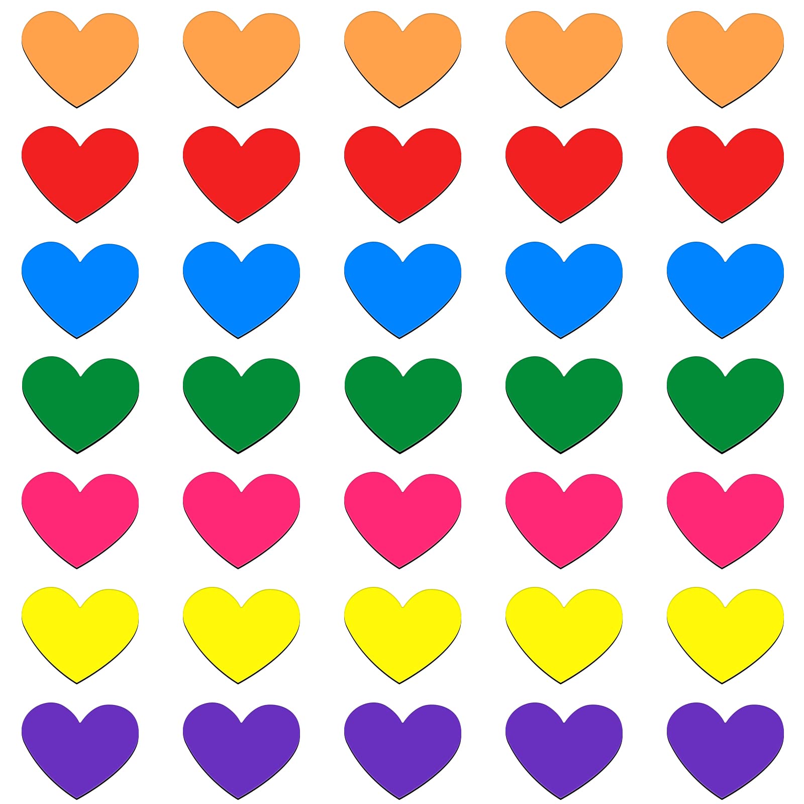 Staruby 35 Pcs Fridge Magnet Heart Refrigerator Magnets Functional Classroom Magnets Sets Colorful Refrigerator Magnets For Whit