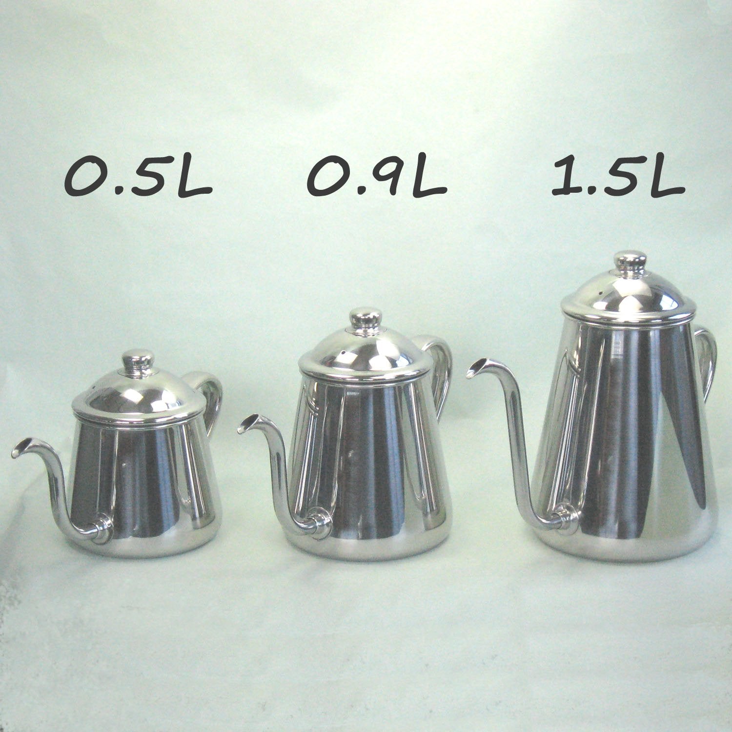 Takahiro Coffee Drip Pot, 0.3 Gal (1.5 L), 18-8 Stainless Steel, Induction Compatible
