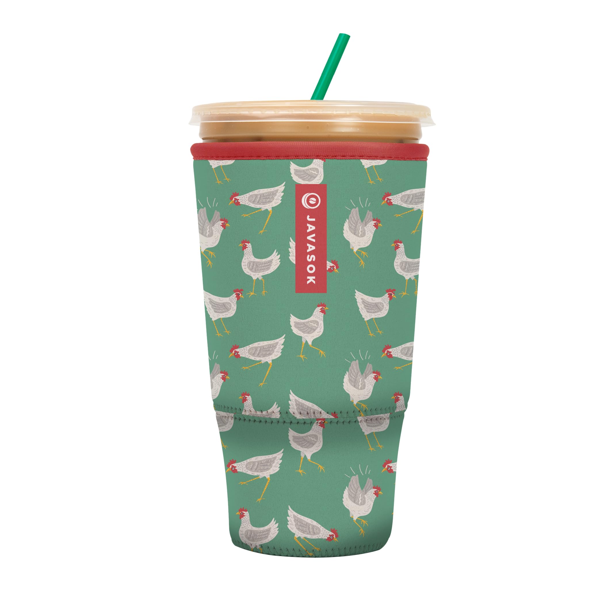 Sok It Java Sok Iced Coffee & Cold Soda Insulated Neoprene Cup Sleeve (Flew The Coop, Xxlarge: 44-48Oz)