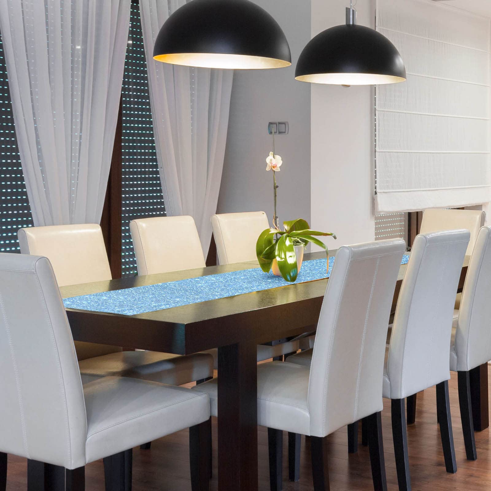 Tegeme 6 Pieces 12 X 108 Inches Sequin Table Runners Glitter Sequin Runner Rectangular Table Runner Cloth For Christmas New Year