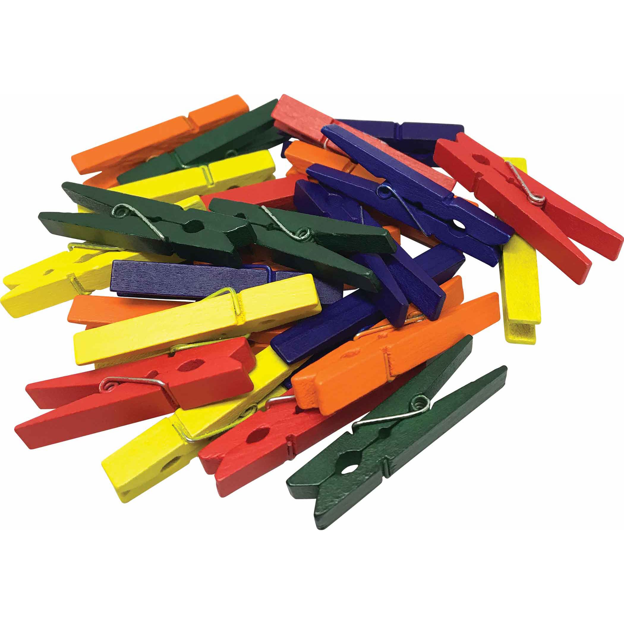 Teacher Created Resources Stem Basics: Medium Multicolor Clothespins, Pack Of 50