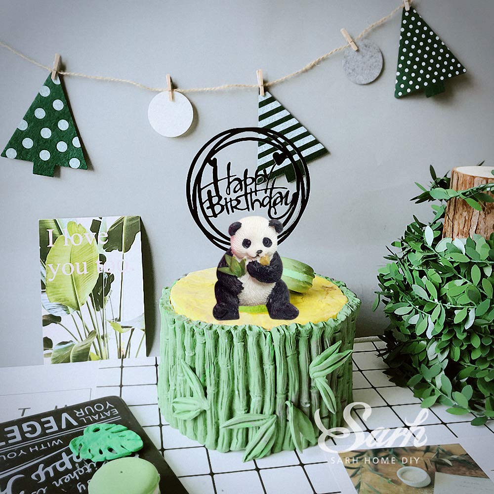 2Pcs/Set 3D Panda & Bamboo Silicone Molds Bamboo Cake Border Fondant Molds Sugarcraft Cake Decorating Tools Candy Chocolate Gump
