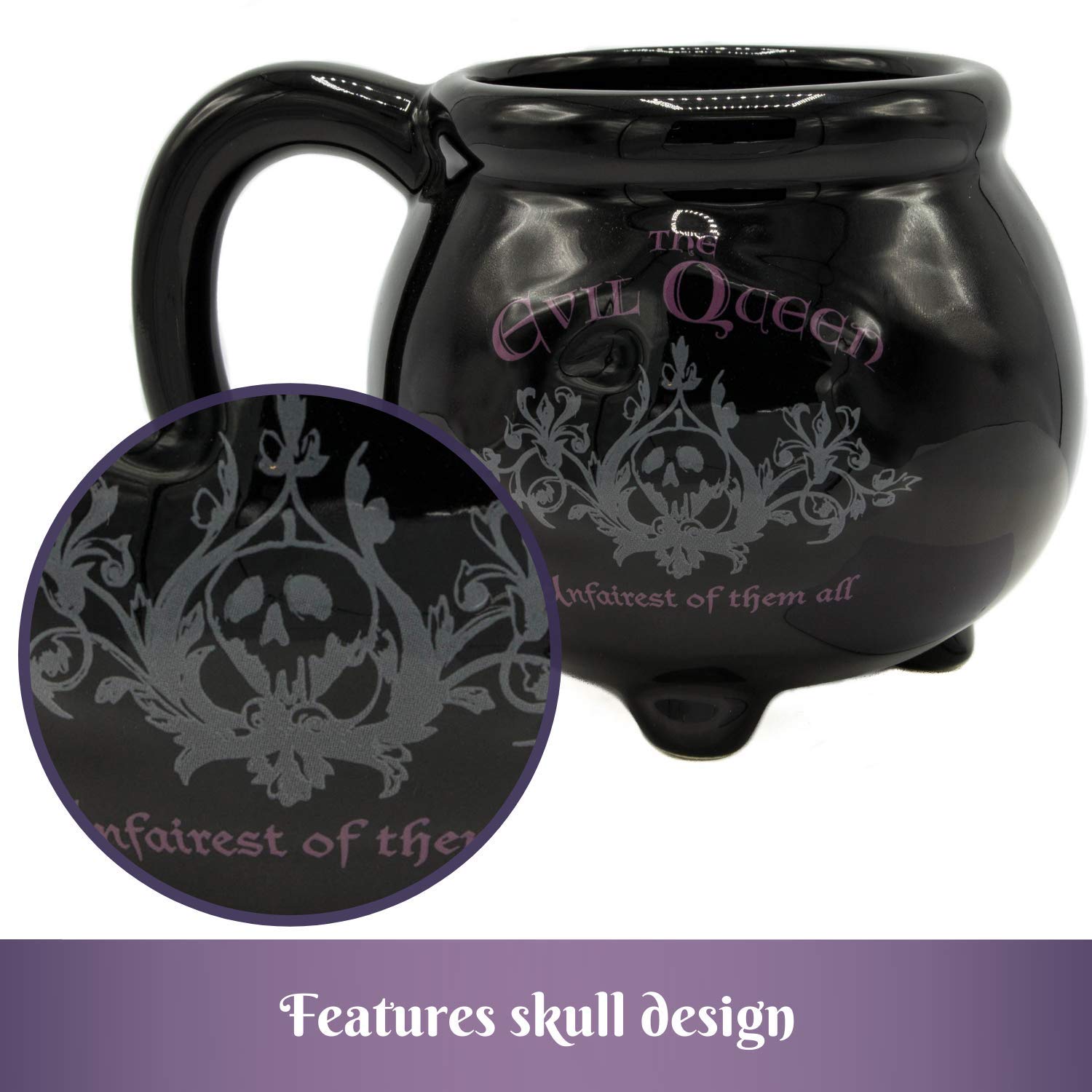 Silver Buffalo Disney Villains Snow White The Evil Queen: Fairest Of Them All Ceramic Mug, 20 Ounces