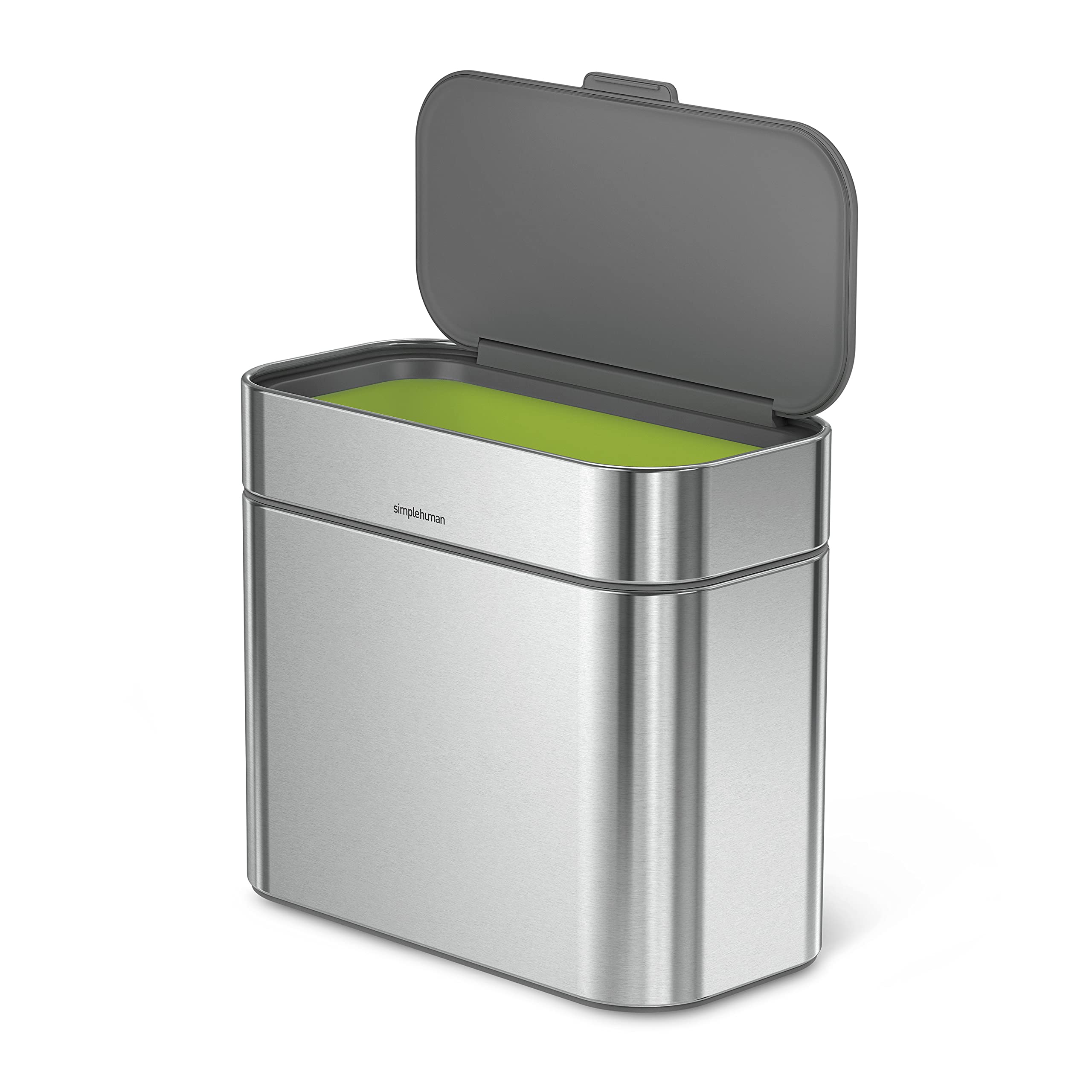 Simplehuman Compost Caddy, Detachable And Countertop Bin, 4 Liter / 1.06 Gallon, Brushed Stainless Steel