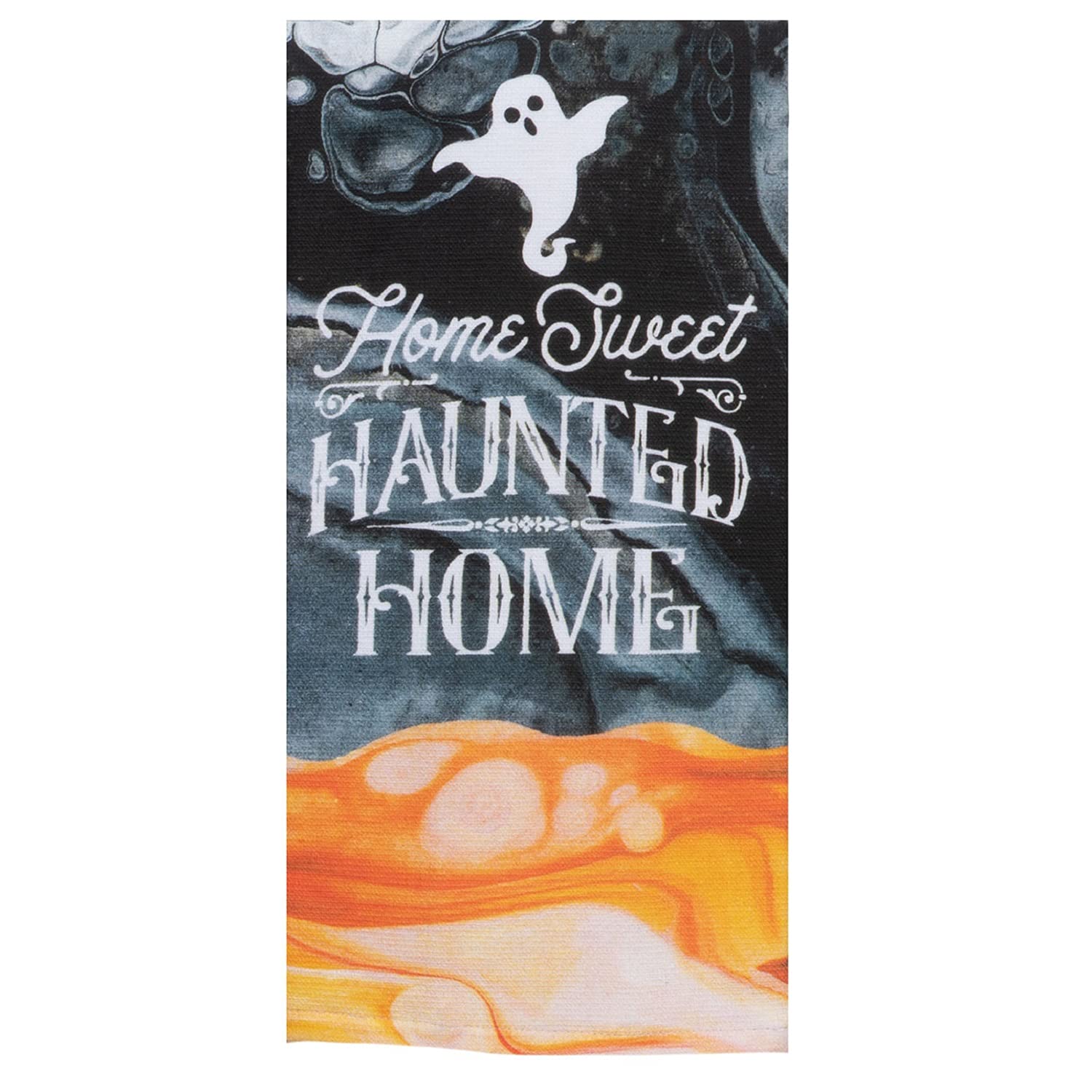 Home Sweet Haunted Home Halloween Dual Purpose Kitchen Terry Towel