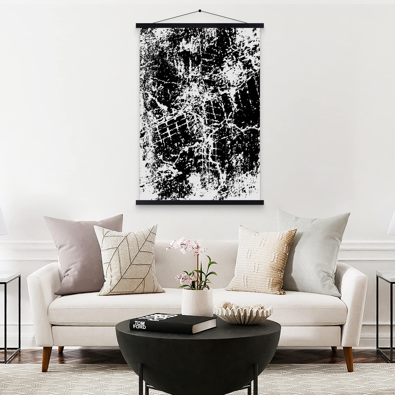 35X23 35X24 35X25 Poster Frame, Magnetic Light Wood Wooden Frame Hanger For Photo Picutre Canvas Artwork Art Print Wall Hanging