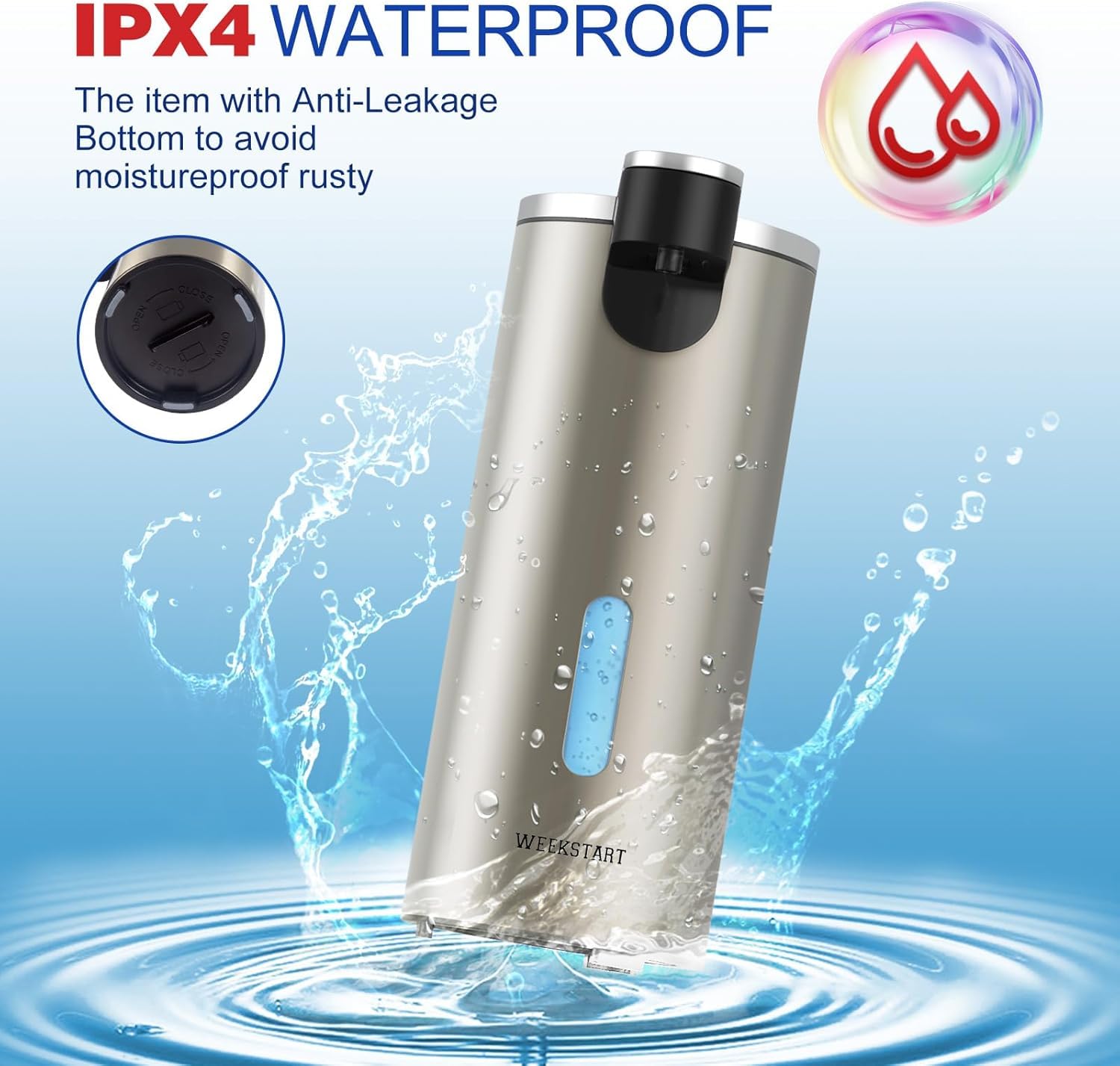 Automatic Soap Dispenser Touchless, 11.5Oz Waterproof Hand Soap And Liquid Dish Soap Dispenser With Ultra-Sensitive Infrared Sen