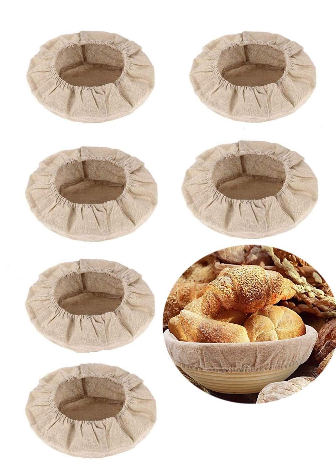 Banneton Proofing Cloth - Bread Cloth,Round Bread Proofing Basket Cloth Liner, Linen Liner Cloth For Bread Basket For Bakery Hom