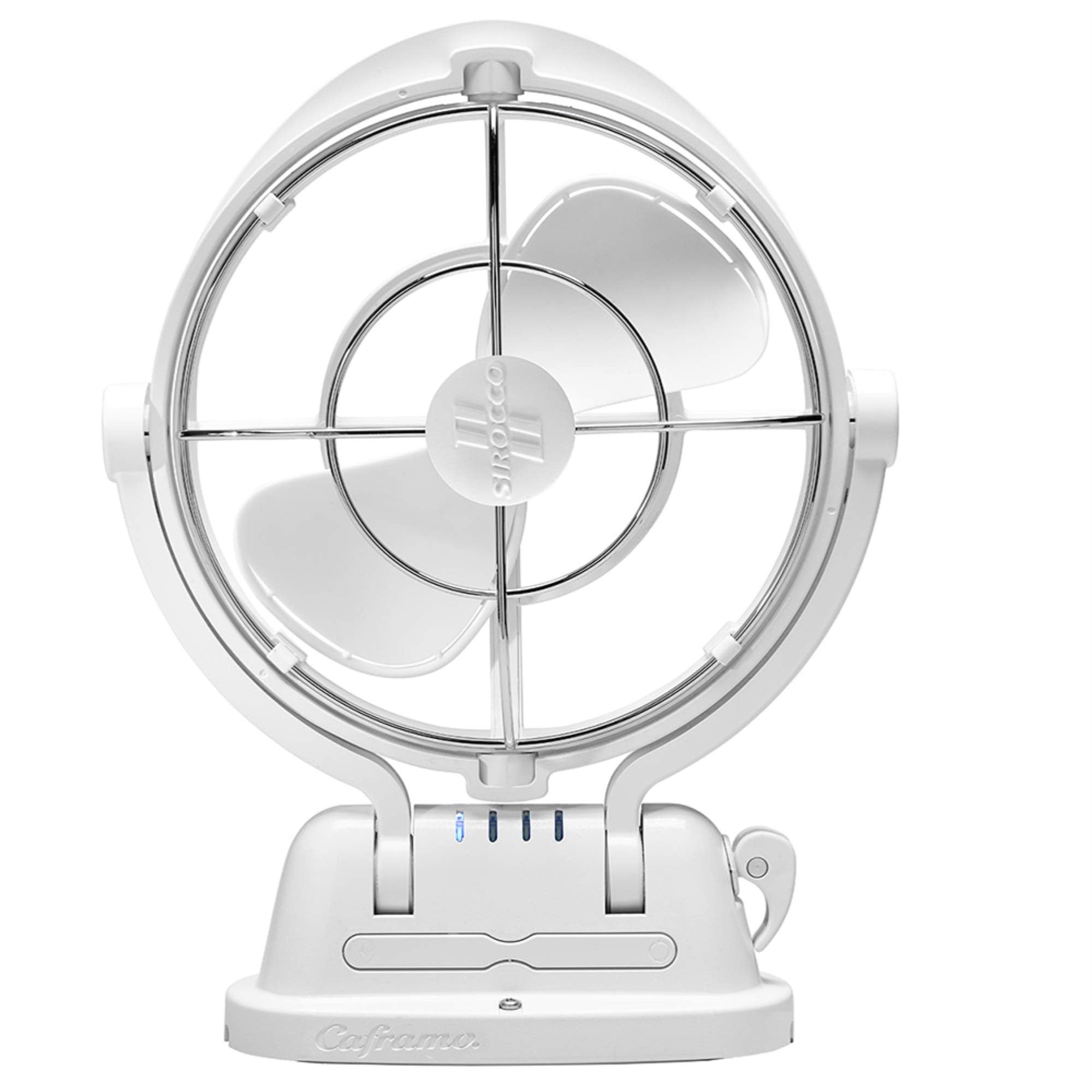SEEKR Sirocco II Fan from by Caframo. 12V/24V Auto-Sensing DC, Omnidirectional Low-Power Draw Fan for Boats and RVs. Hardwire In