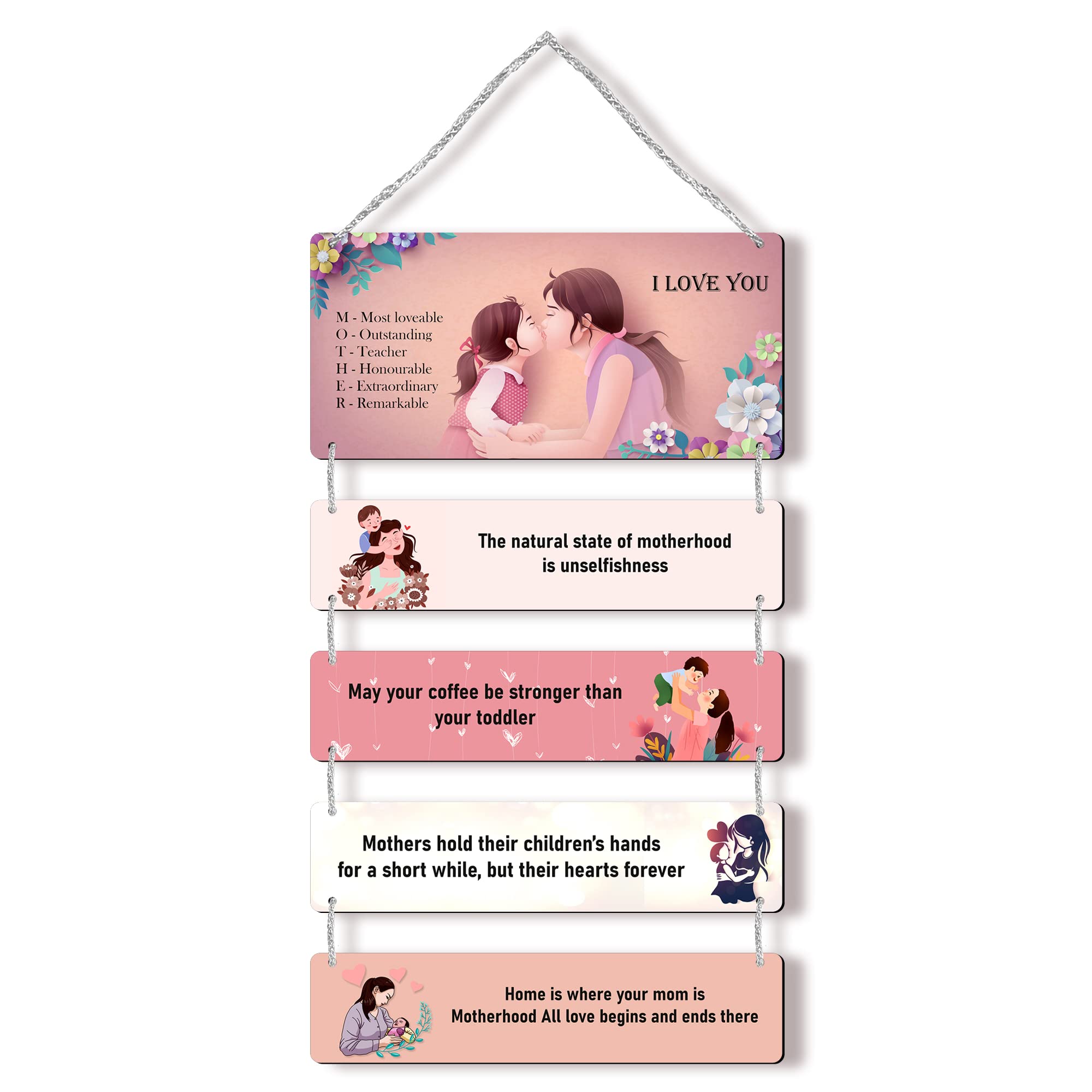 Regalocasila Wall Decoration | Birthday Wishes Quotes | For Mom | From Son Daughter | Unique Gift Ideas | Surprise Gifts | Gifts