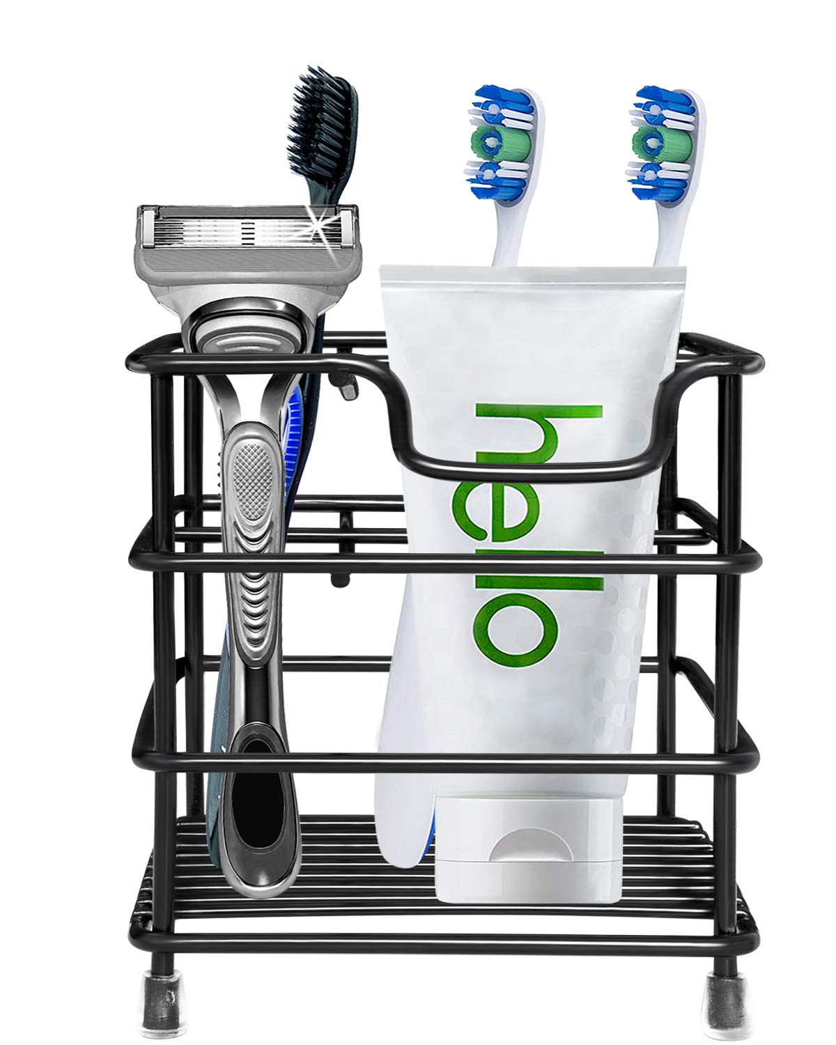 Hyrixdirect Toothbrush Holders For Bathrooms Stainless Steel Rustproof Toothbrush And Toothpaste Holder Organizer Tooth Brush St