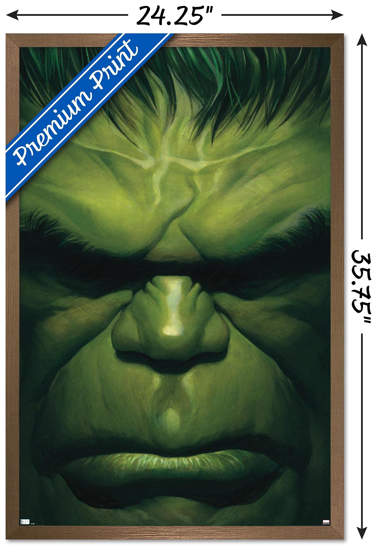 Trends International Marvel Comics - Hulk - The Immortal Hulk #18 Wall Poster, 22.37'' X 34.00'', Bronze Framed Version
