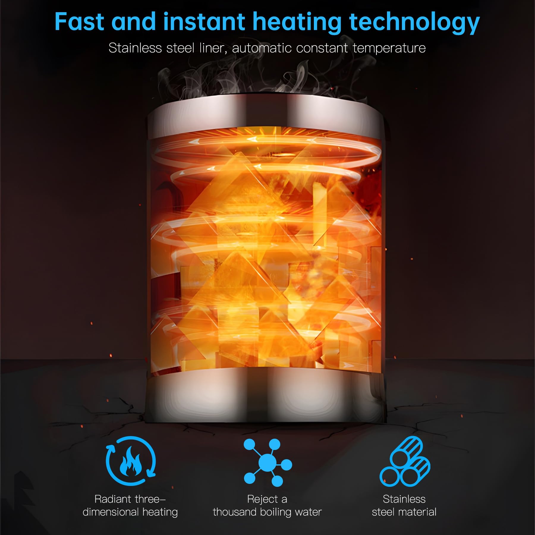 Water Dispenser, Top Loading Water Cooler For 1.2 To 5 Gallon, 3 Temperature Settings Room Temperature Water Cold Hot Water Disp