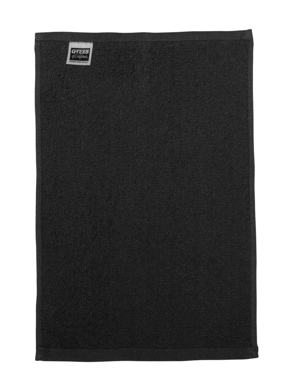 Q-Tees Budget Rally Towel - Black  One Size