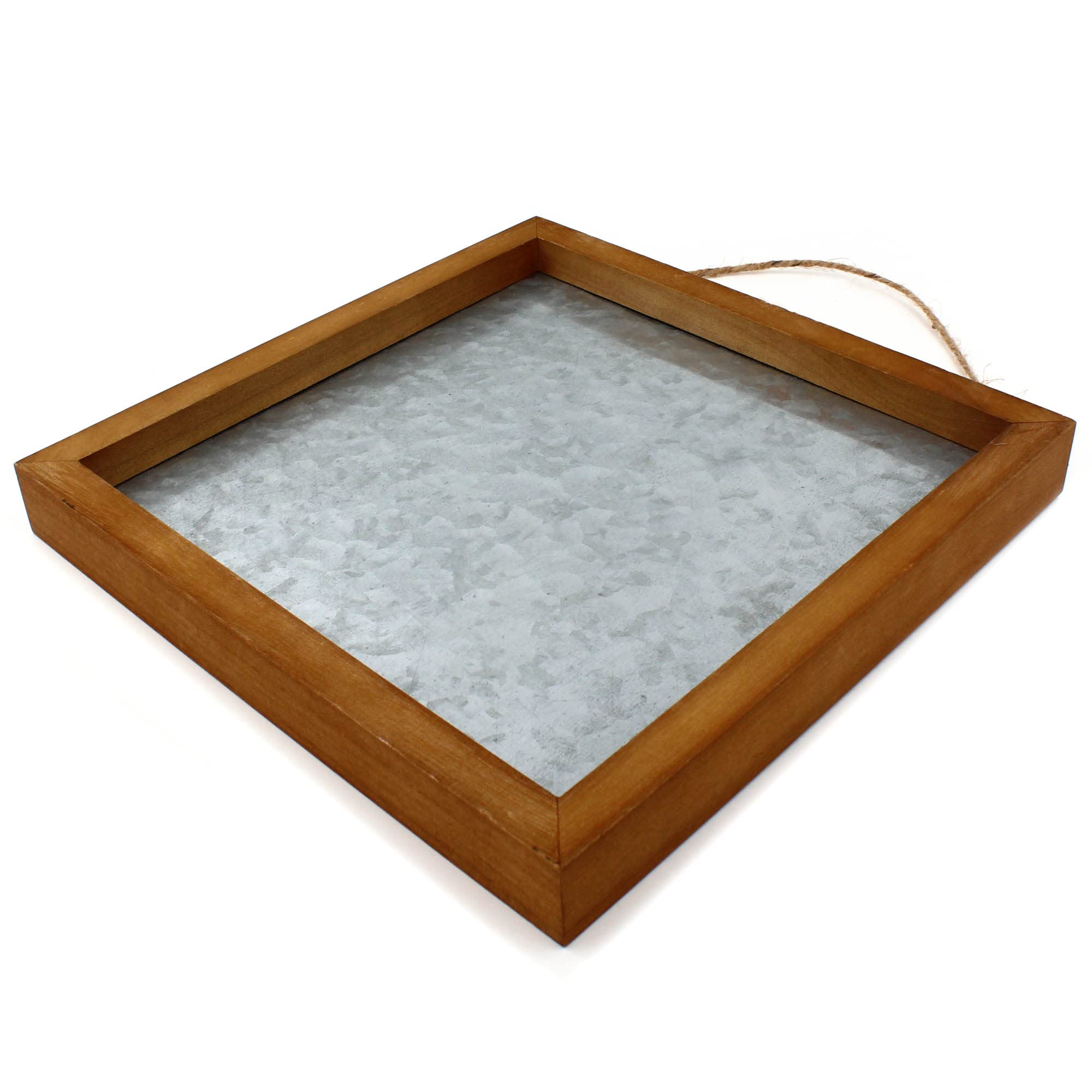 ArtSkills Wood Framed Galvanized Metal Plaque, Blank Metal Sign for Personalized Signs, Kitchen Decorations, DIY, Rustic Home D