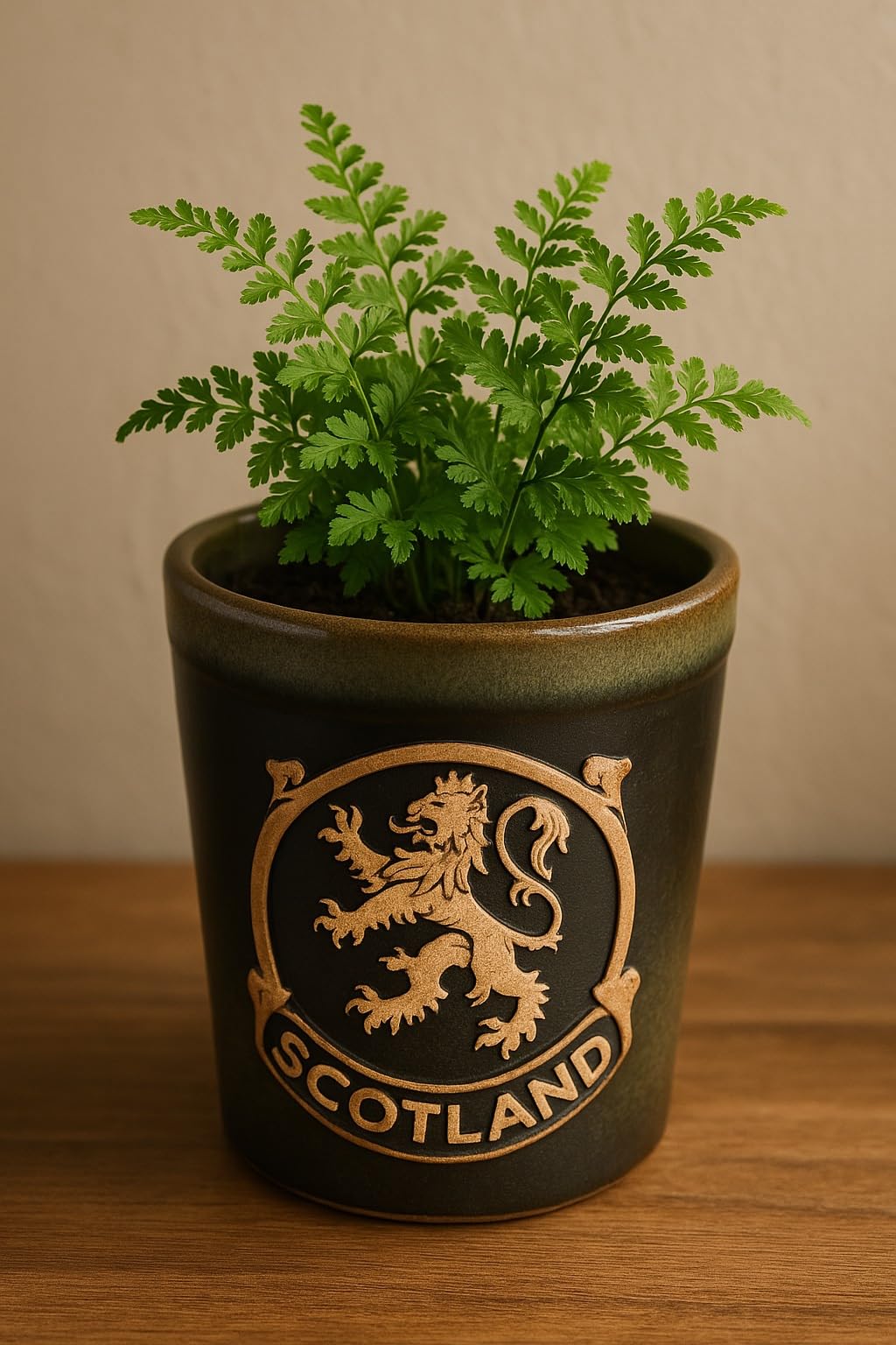 Glen Appin Shot Cup Stoneware Scotland 1.5 Fl Oz(44Ml) (Lion Rampant - Black)