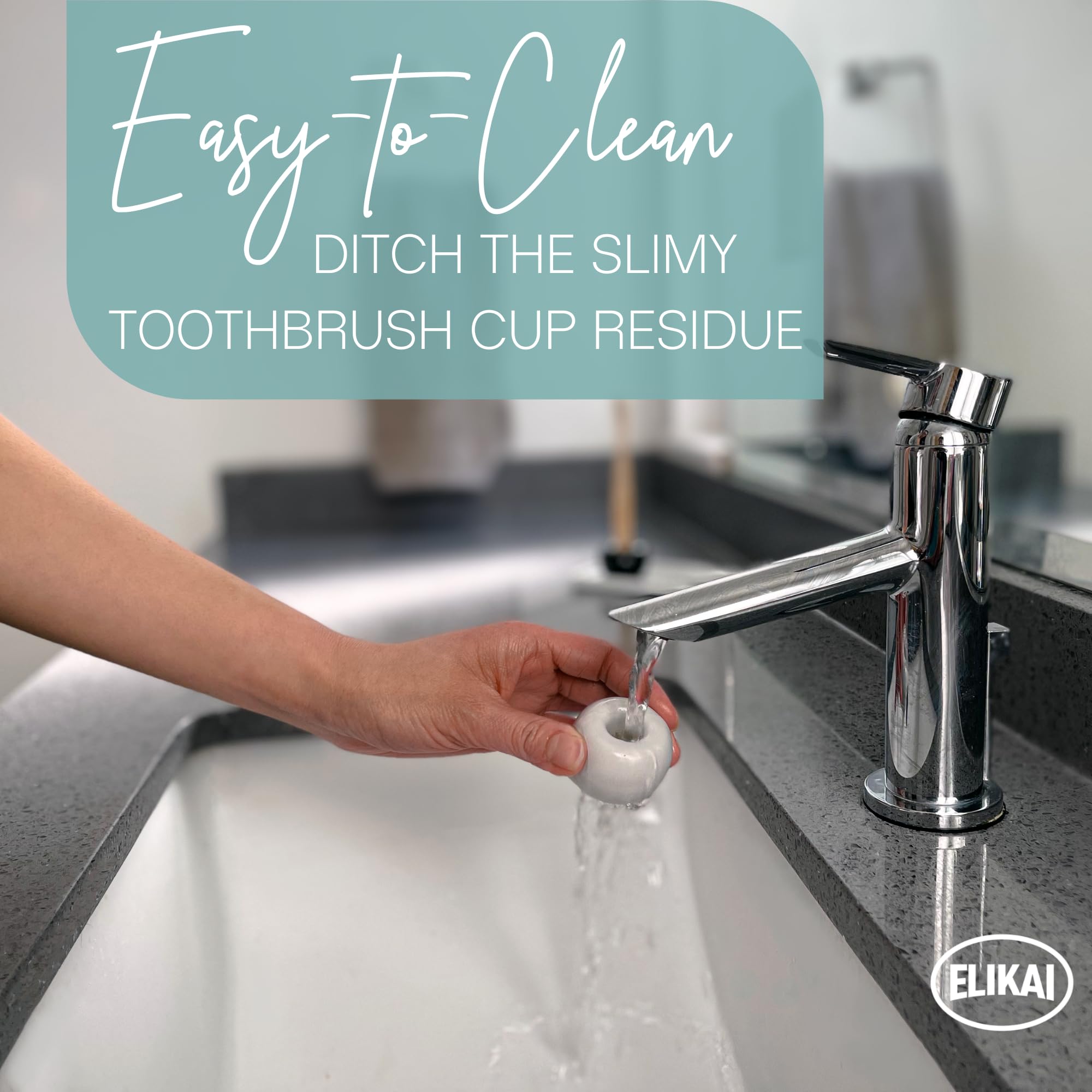 Small Toothbrush Holder For Bathrooms With Tray, Toothbrush Stand With Tooth Brushing Holder, Ceramic Toothbrush Holder For Bath