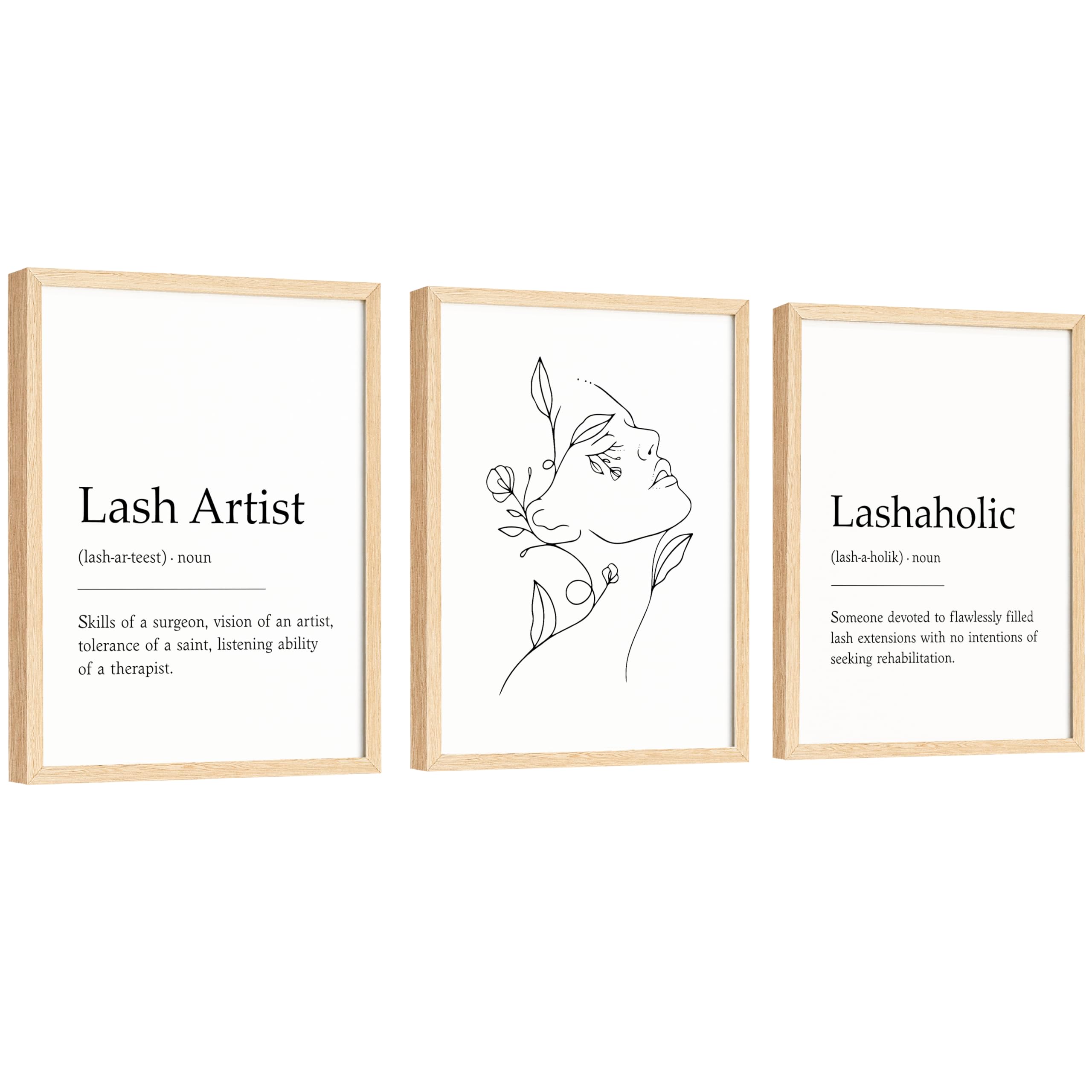 Excool Club Lash Decor - 12X16 Lash Decorations For Salon Room, Eyelash Wall Decor, Lash Artist Definition Poster, Eyelash Pictu