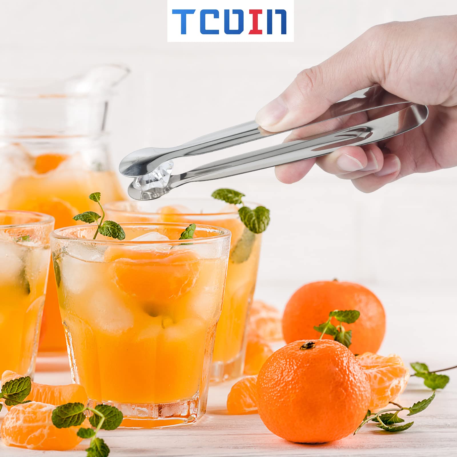 Small Serving Tongs,Ice Tongs,Sugar Tongs,Kitchen Tiny Tongs For Appetizers,12 Pcs(6 Inch)
