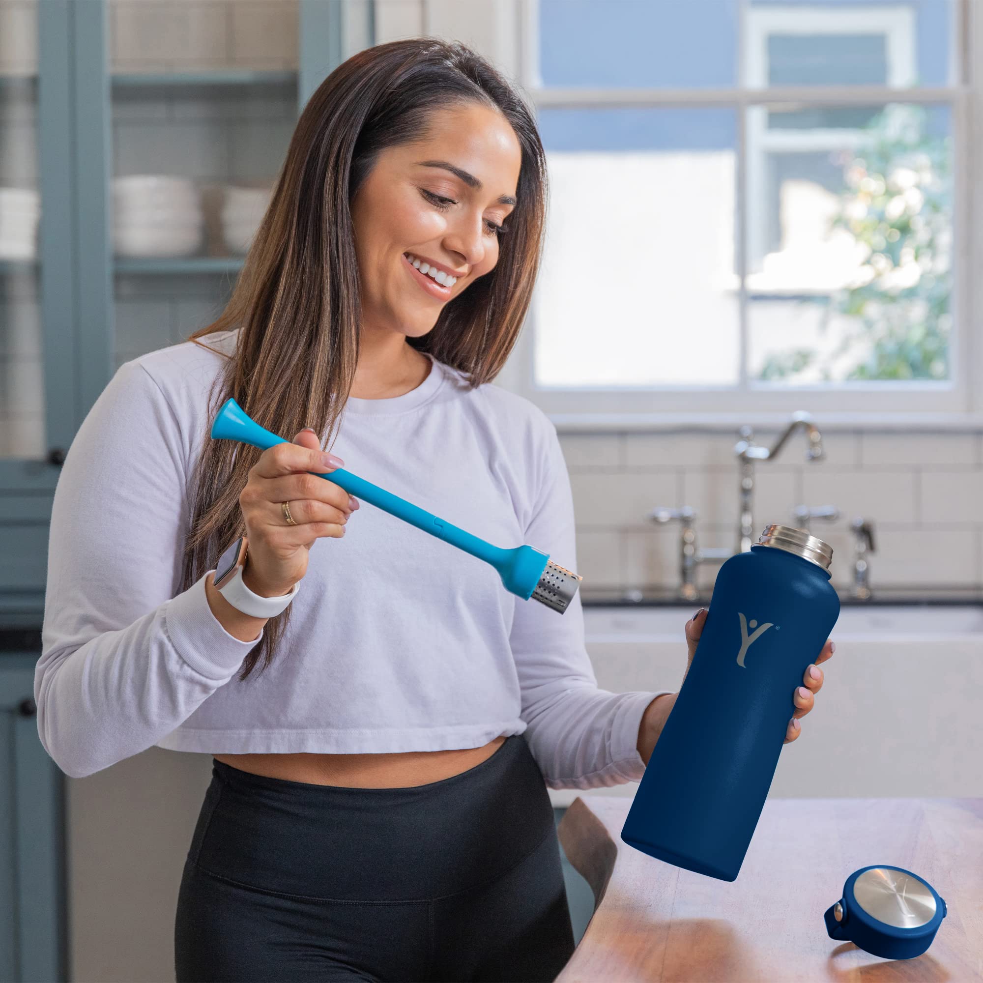 Dyln Alkaline Vitabead Diffuser 1-Pack For Dyln Bottle | Creates Ph 9+ Alkaline Hydrogen-Rich Water On-The-Go | Lasts 3 Months O