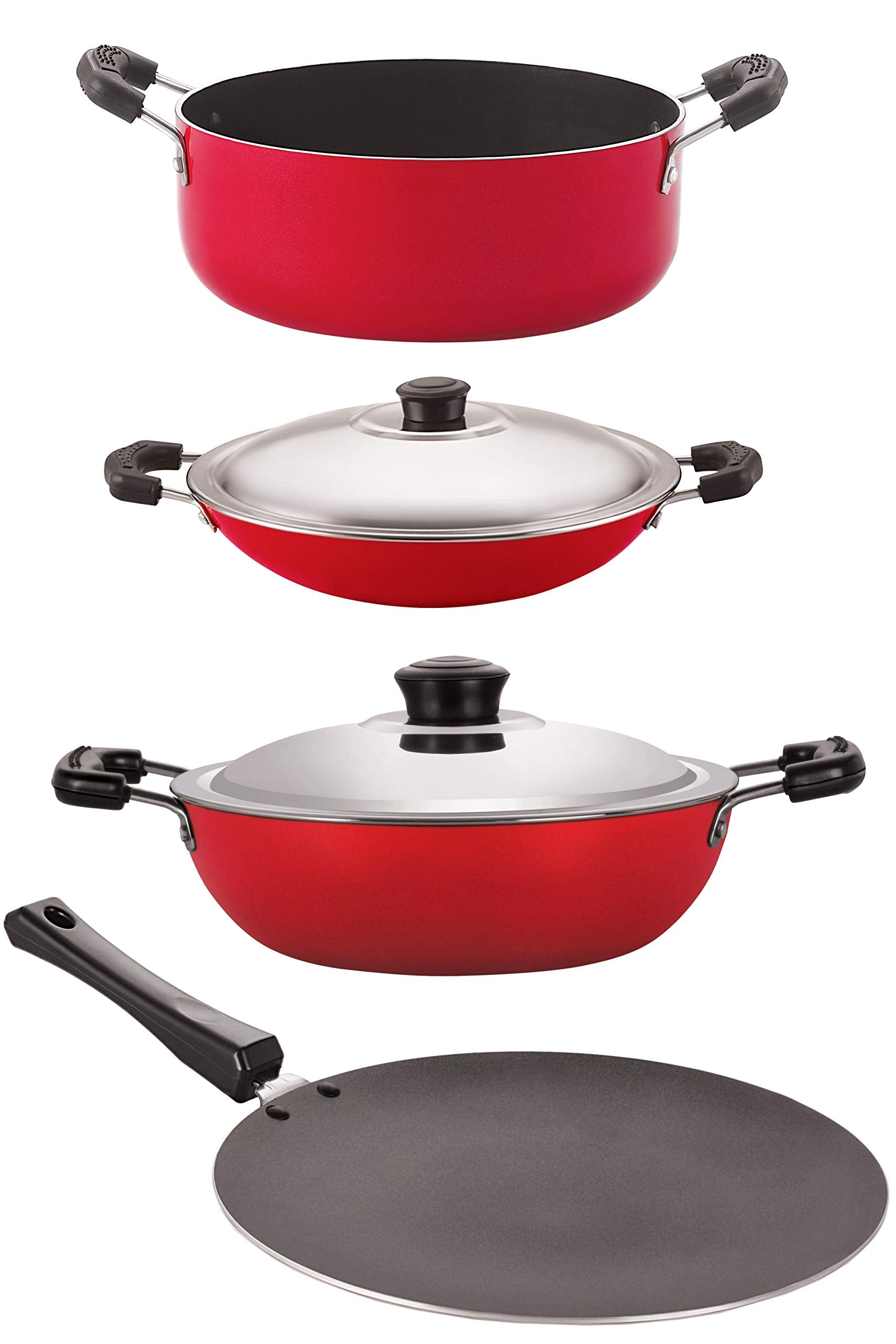 Nirlon Nonstick Cooking Pan And Pot Utensils Combo Kitchen Sets (Ct11_Dkd(J)_Ac_Cs24)