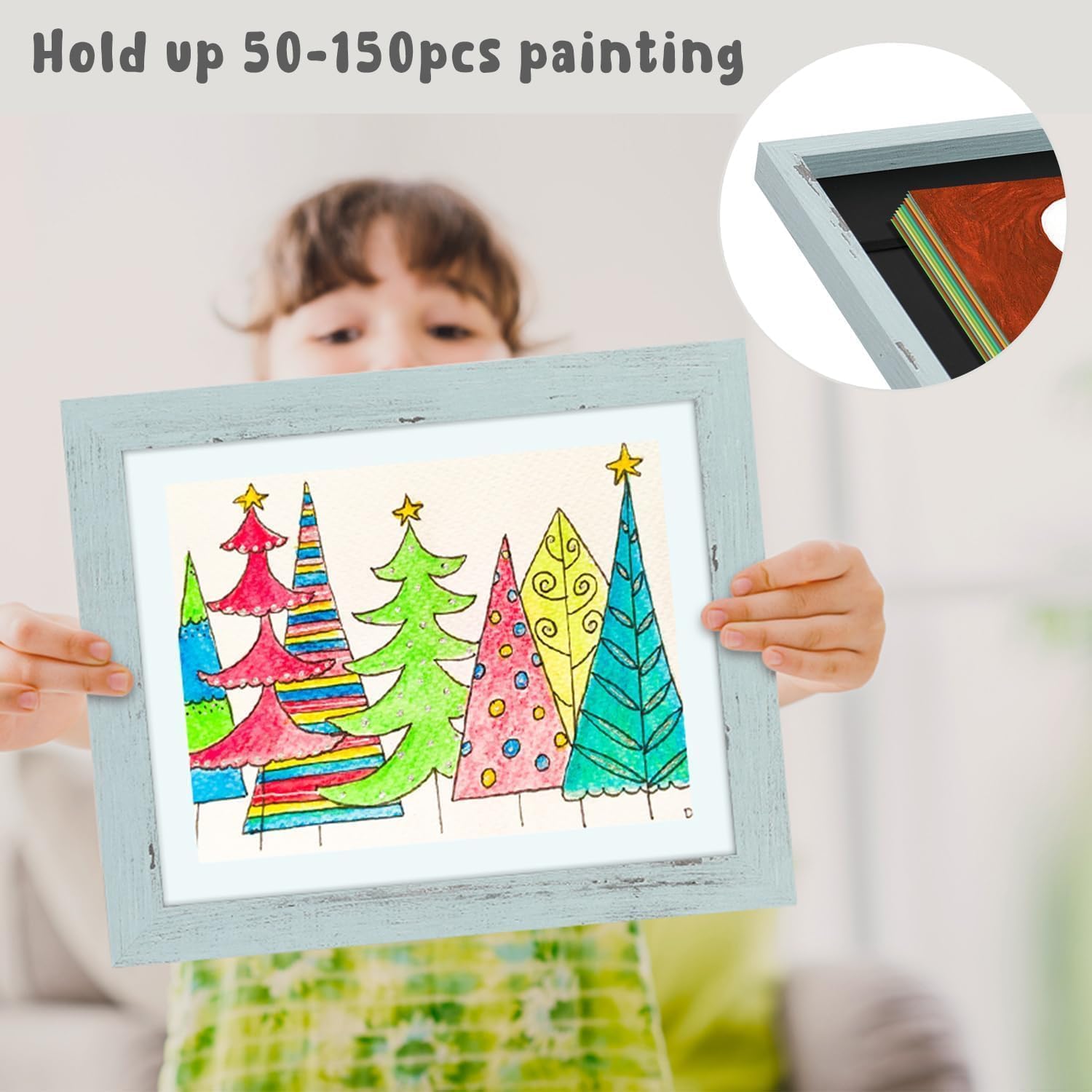 Golden State Art 10X12.5 Kids Art Frames Front-Opening Great For Kids Drawings, Artworks, Children Art Projects, Schoolwork, Hom