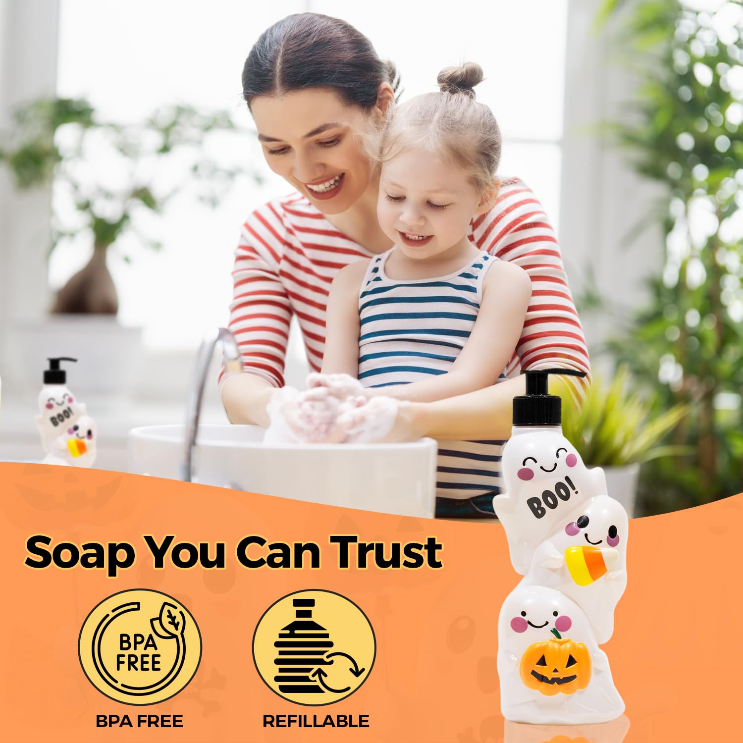 Novelty Decor Hand Soap Dispenser: Simple Pleasures Fun Shaped Bottle With Scented Liquid Soap - Decorative Hand Pump Refillable