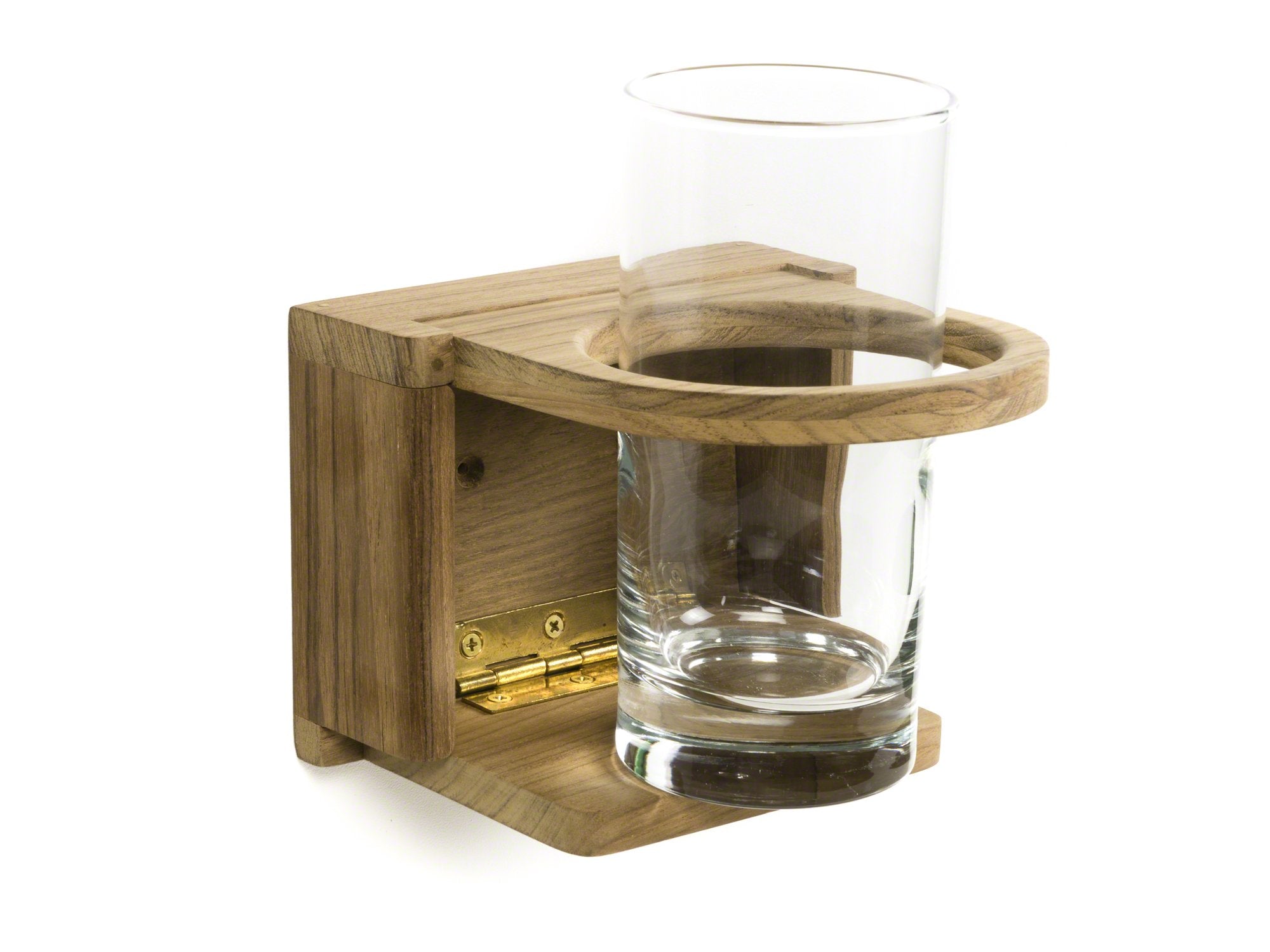 Whitecap 62602 Teak Folding Insulated Drink Holder Brown