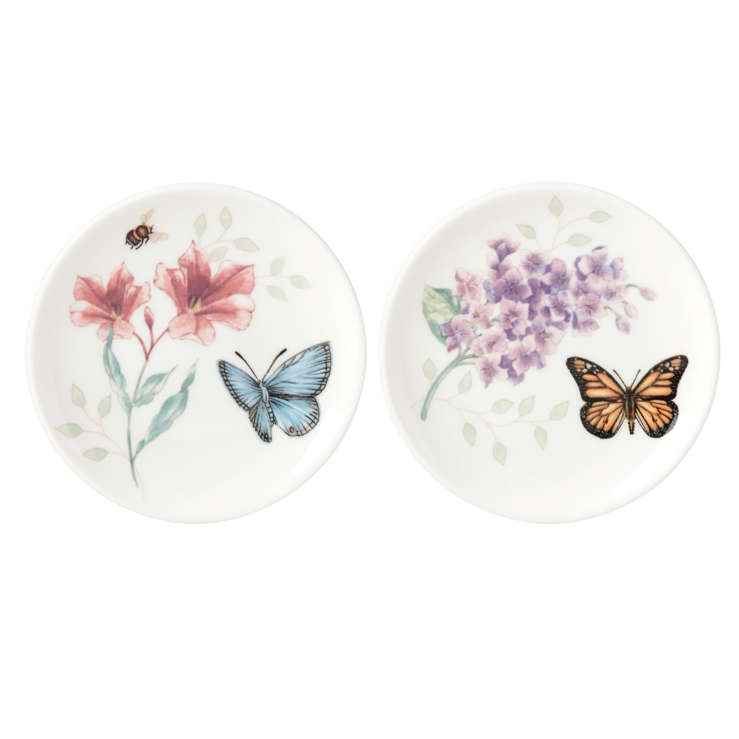 Lenox Butterfly Meadow 2-Piece Coaster Set, 0.35 Lb, Multi