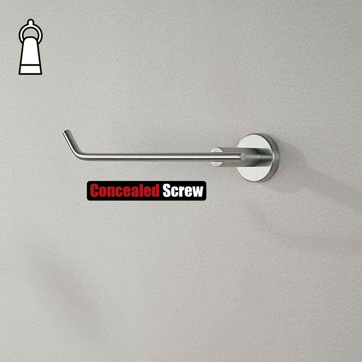Jqk Hand Towel Bar, Stainless Steel Towel Ring For Bathroom, 9 Inch Necklace Holder Brushed Finish Wall Mount Left Hand, Tr101-B