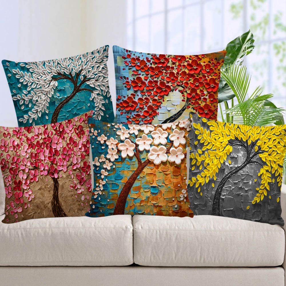 Aerohaven Set Of 5 Decorative Hand Made Velvet Throw/Pillow Cushion Covers - Cc-164 - (20 X 20 Inch)