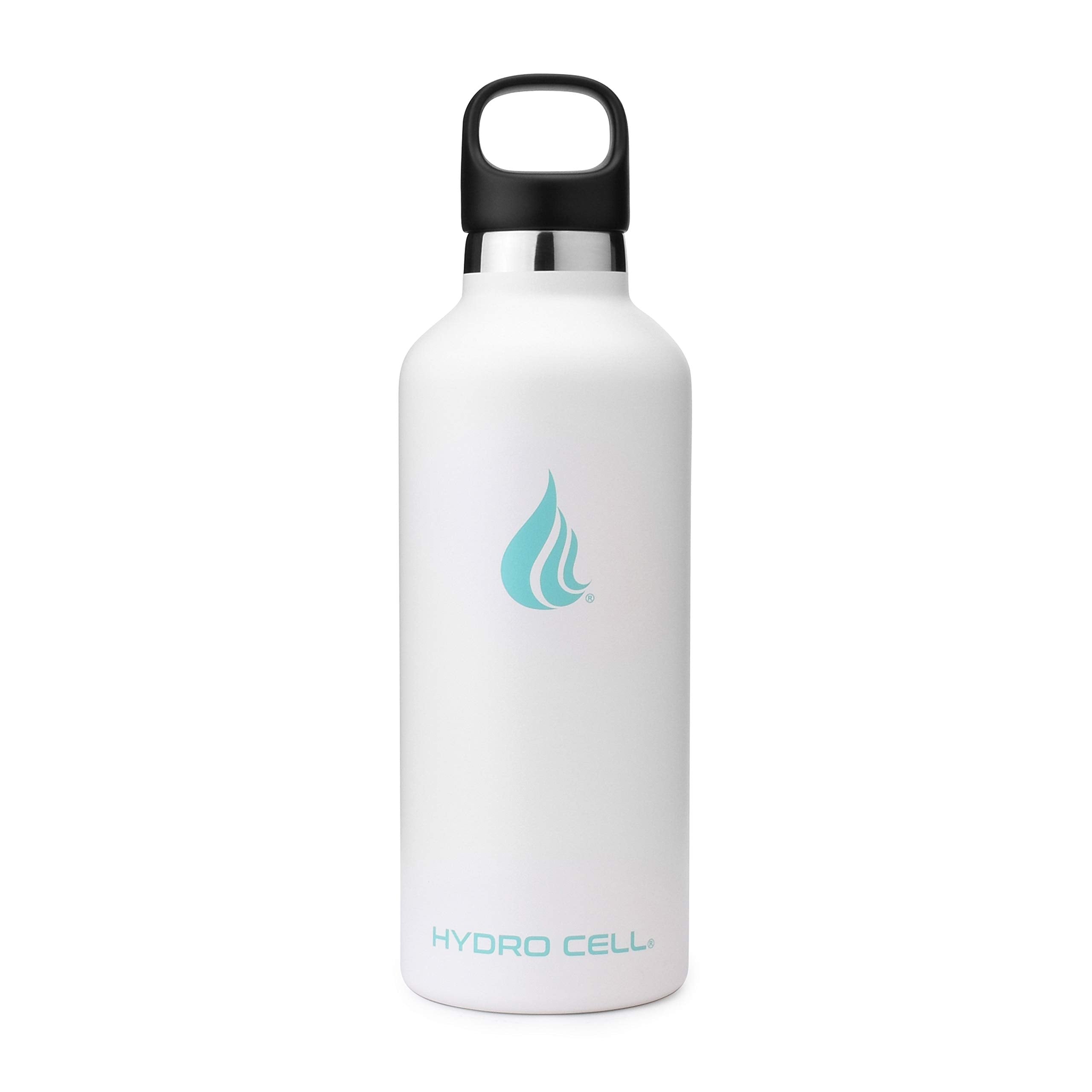 Hydro Cell Stainless Steel Water Bottle With Straw & 2 Standard Mouth Lids (32Oz 24Oz 20Oz 16Oz) Keeps Liquids Hot Or Cold W/Dou