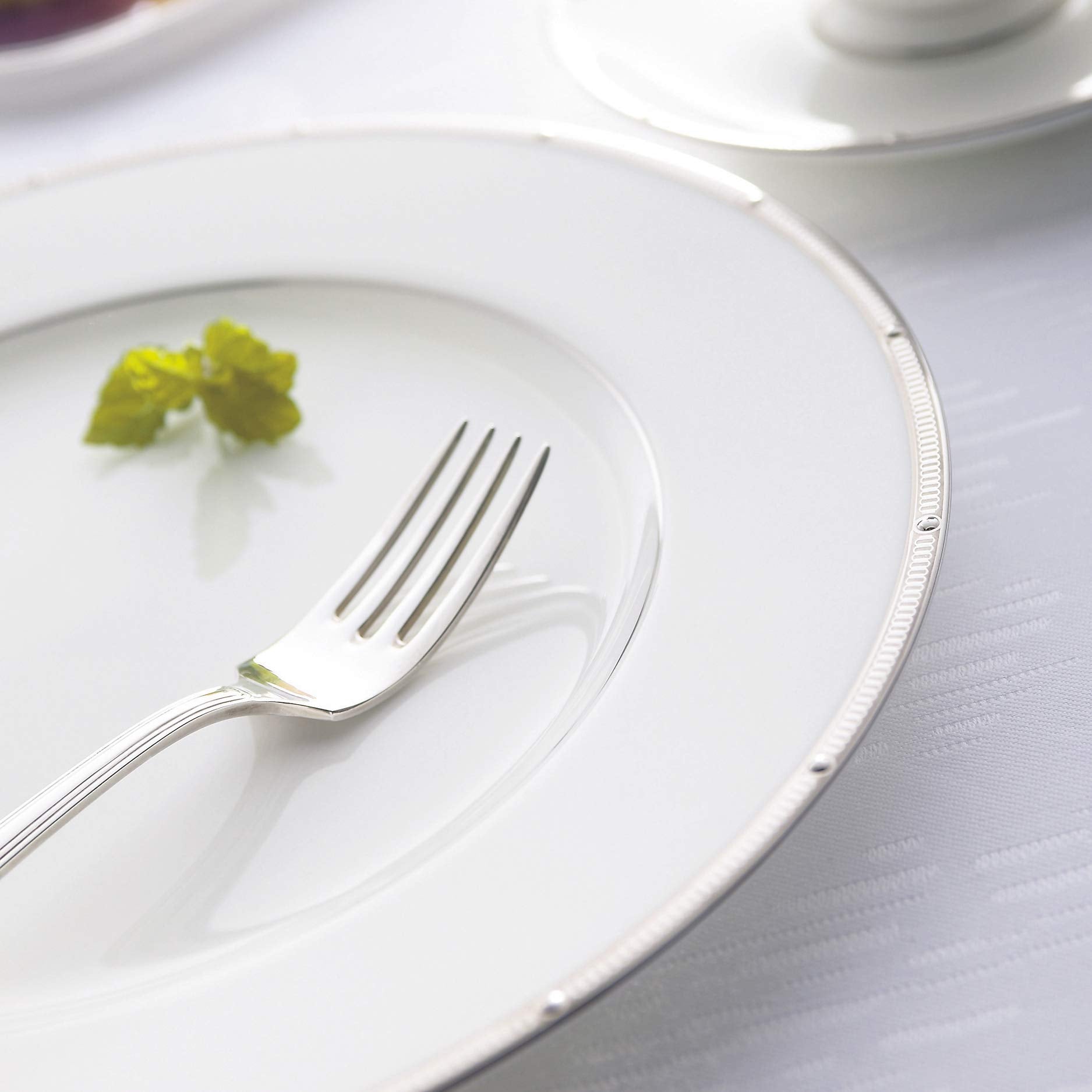 Noritake Rochelle Platinum - 5 Piece Place Setting, White