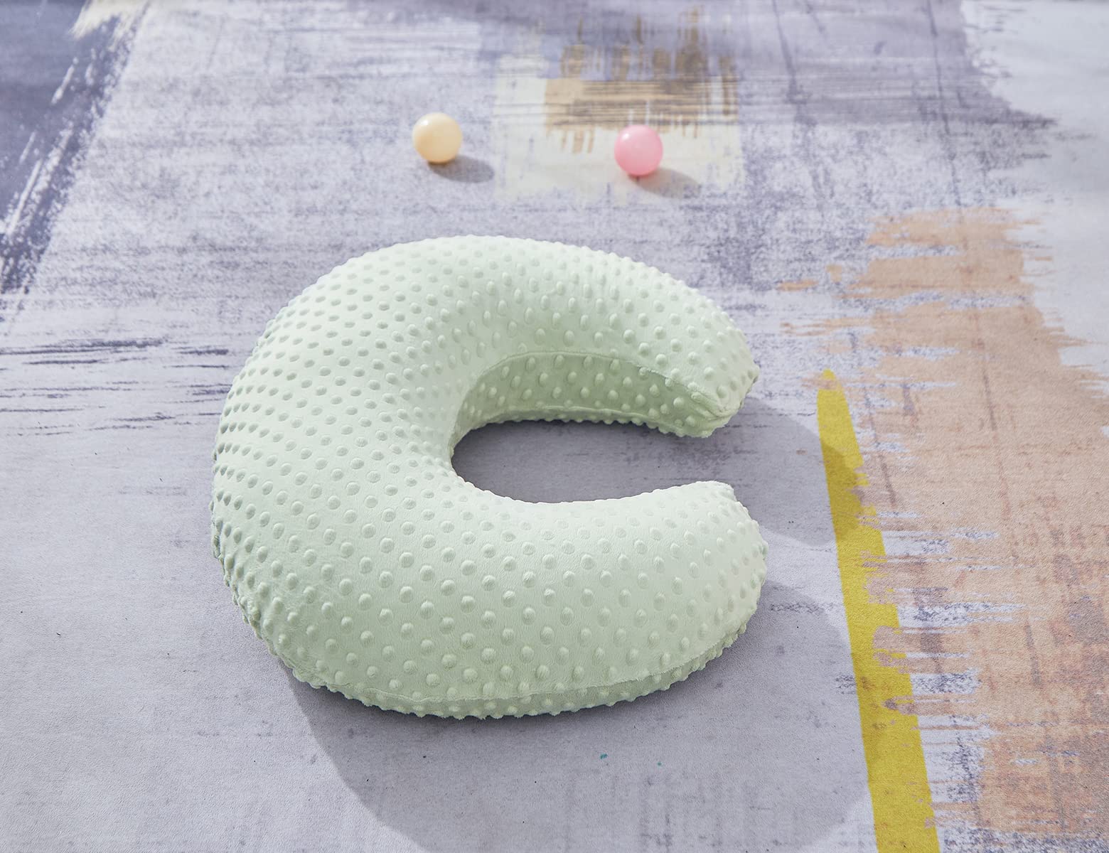 Baby Nursing Pillow And Body Positioner With Premium Cotton Slipcover For Breastfeeding For Baby Boys And Girls, Feeding Pillow