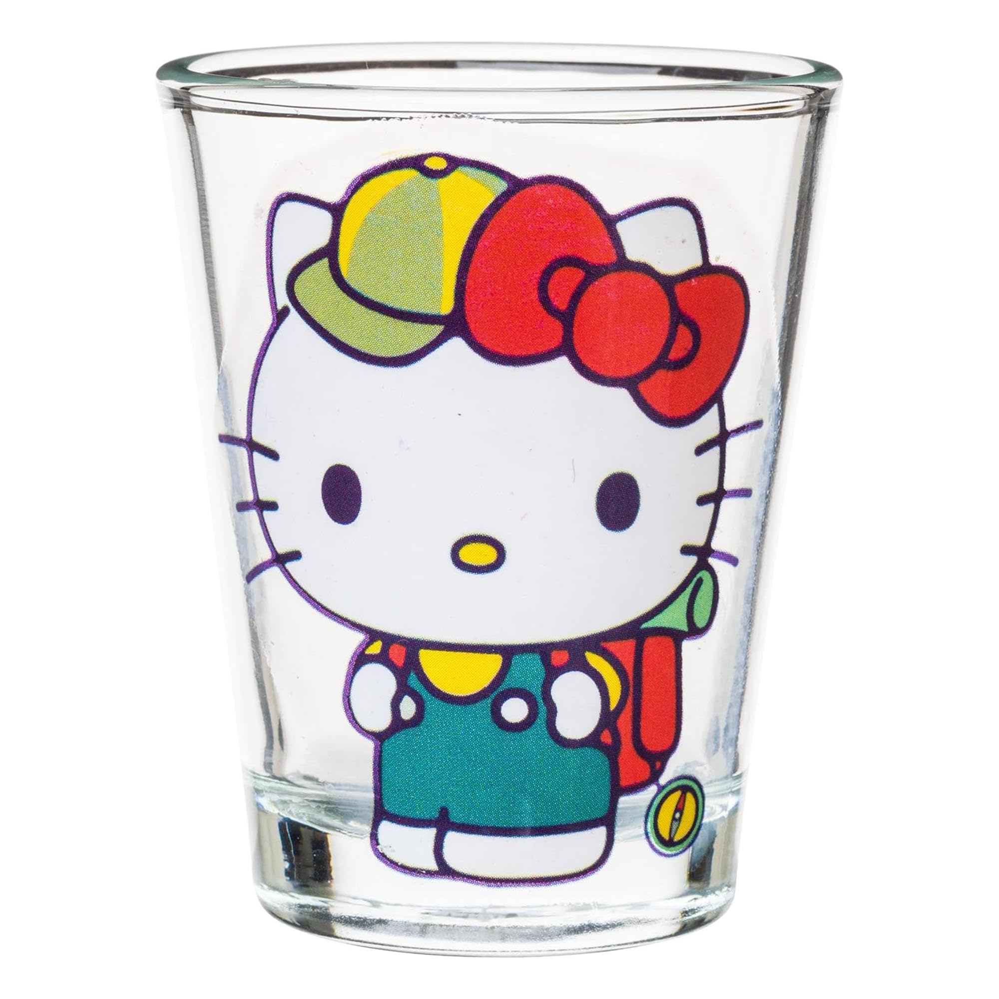 Silver Buffalo Sanrio Hello Kitty Camping Gear 4 Pack Mini Glasses, 1.5 Ounces