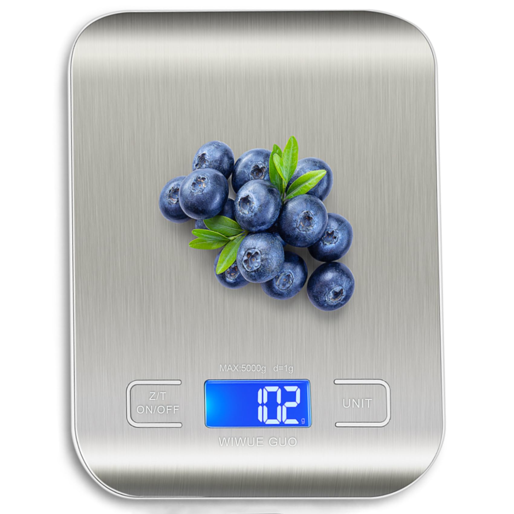 WIWUE GUO Food Scale, Kitchen Scale, Weight Scale Grams and Ounces for Weight Loss, Baking, Cooking, Keto and Meal Prep, LCD Dis