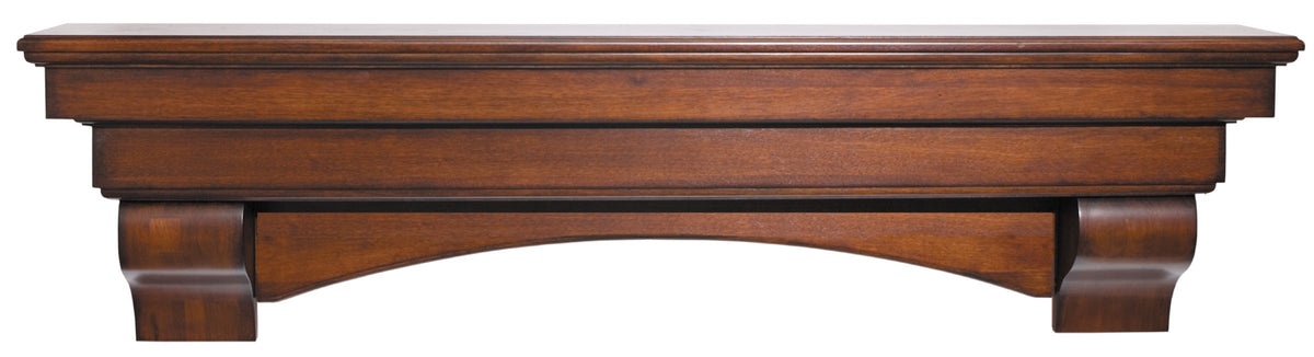Pearl Mantels 495-72-70 The Auburn Mantel Shelf, 72'', Cherry Distressed Finish