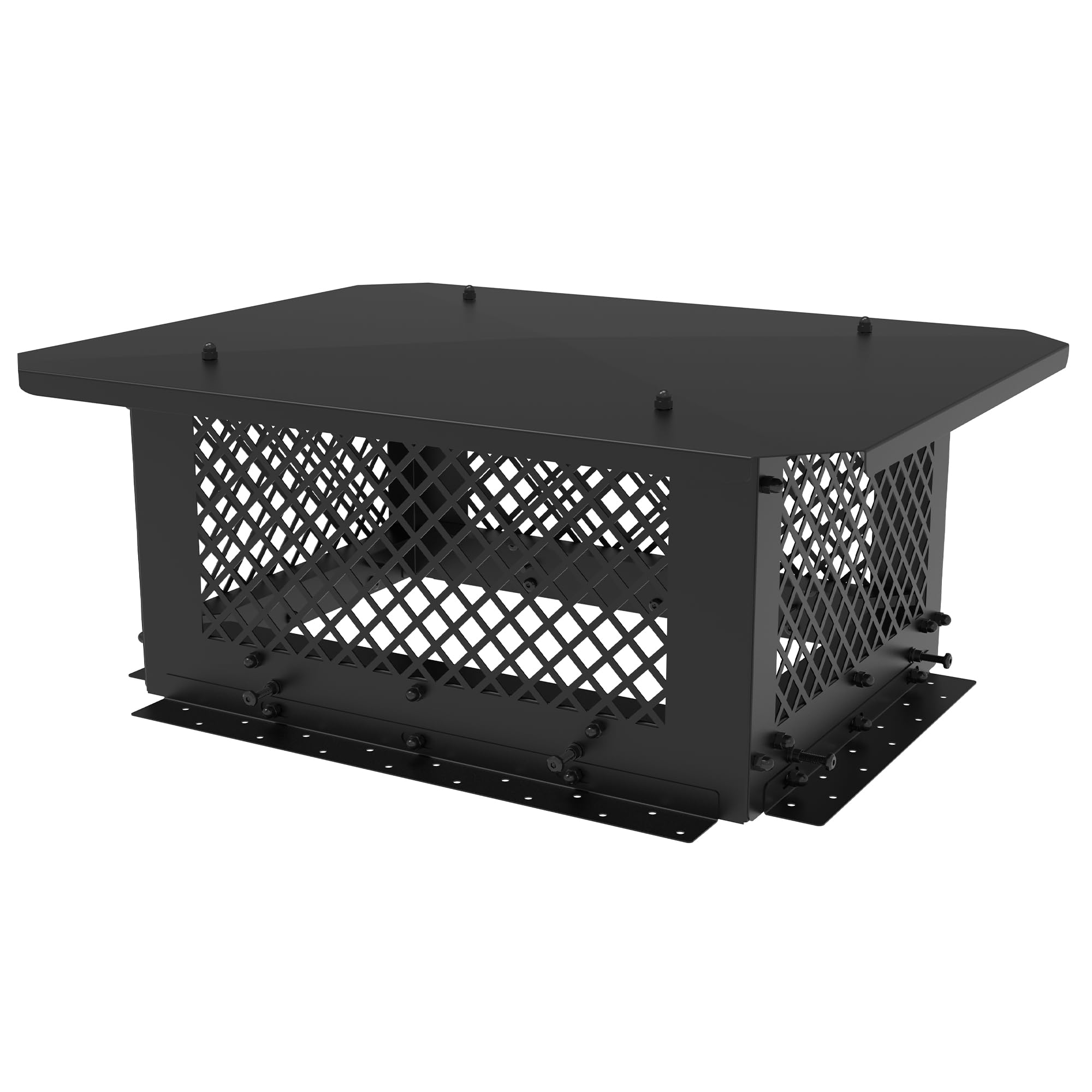 Hahaemall Chimney Cap, 14'' X 19'' Chimney Cover, Chimney Rain Caps, Adjustable Fireplace Chimney Caps For Outside To Fit Existi