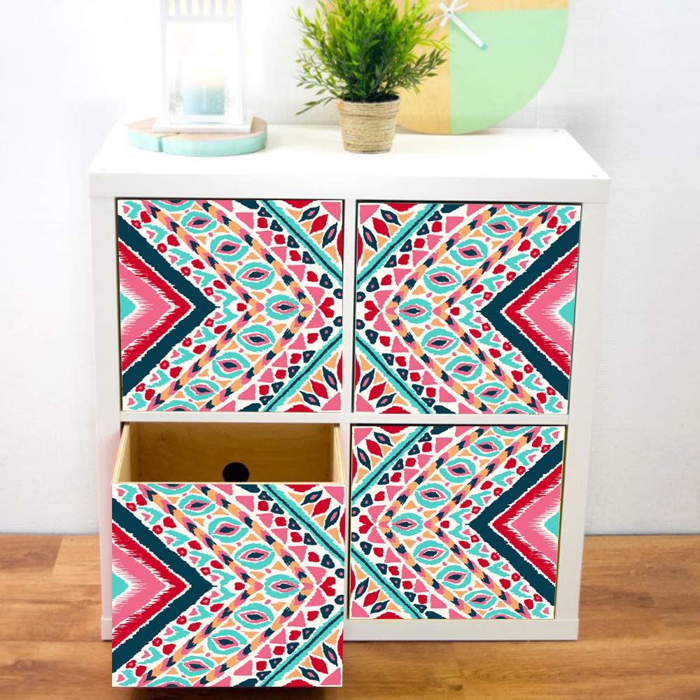 Self-Adhesive Dresser Sticker, Peel And Stick Furniture Skin, Removable Shelf Unit Decals Sticker (012, Expedit/Kallax)