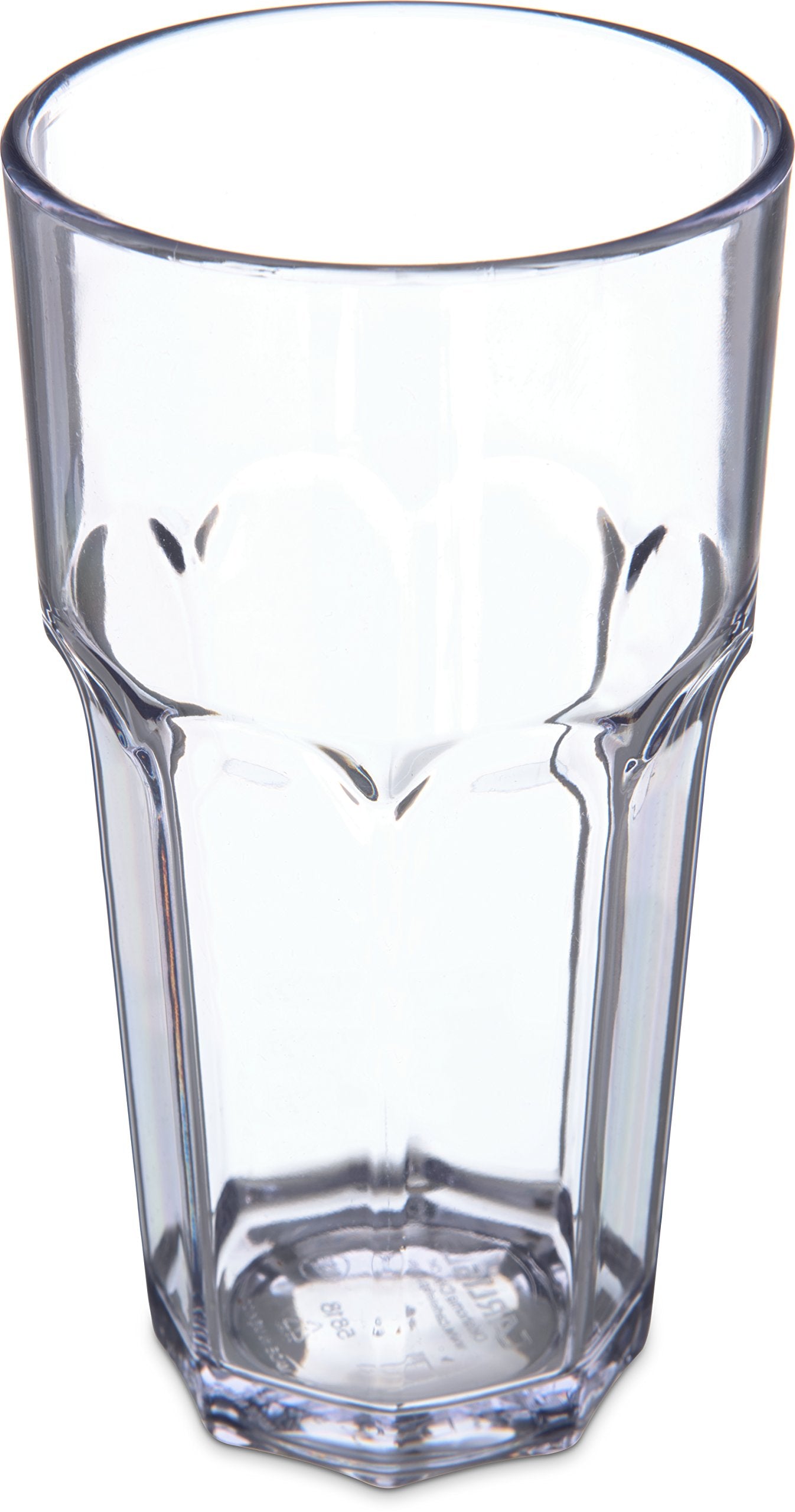 Carlisle FoodService Products Louis Tall Tumbler for Restaurants, Catering, Kitchens, Plastic, 18 Ounces, Clear