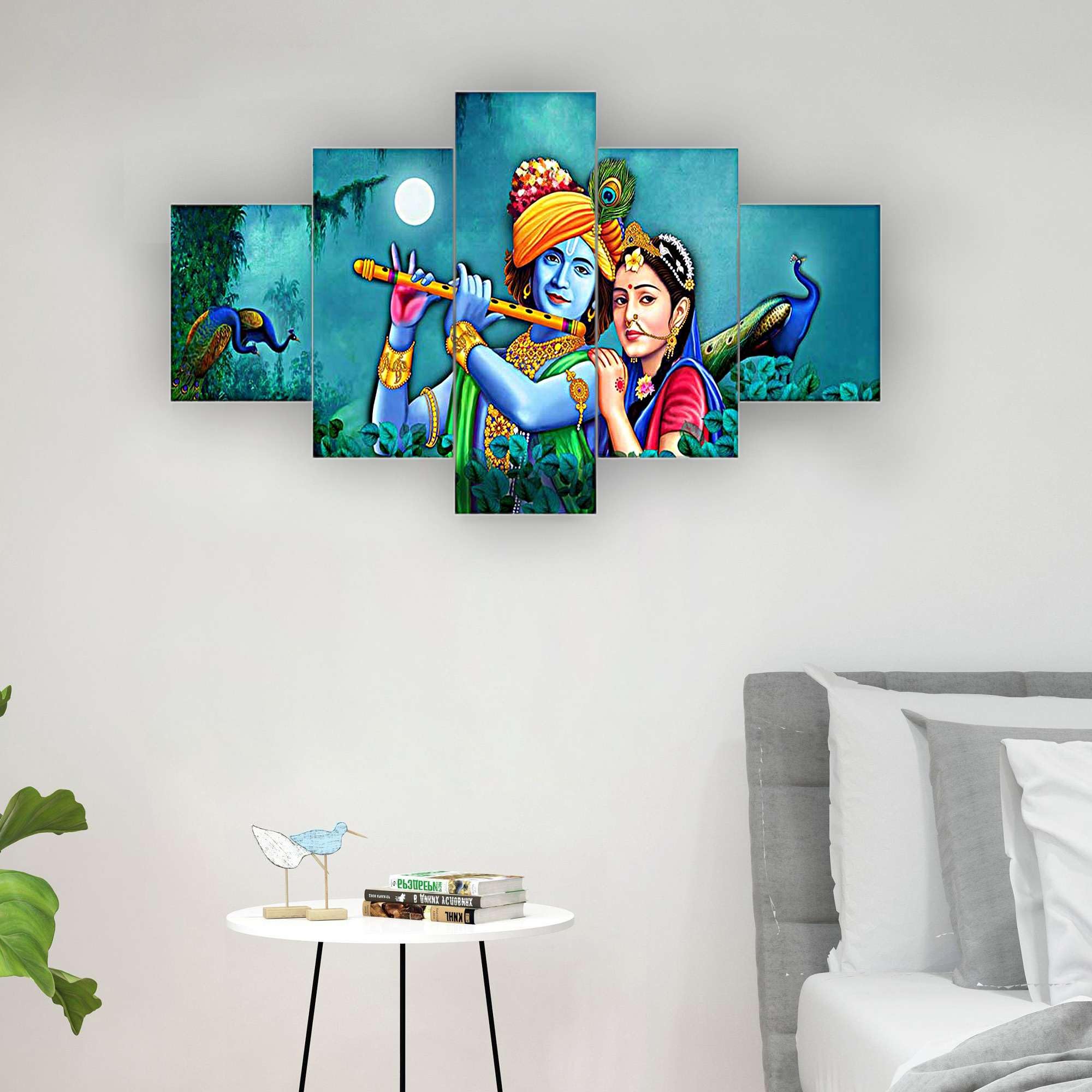 Sundro Craft Eternal Love Enchanting Radha Krishna Wall Art Bring Harmony To Your Living Space (75 X 43 Cm)