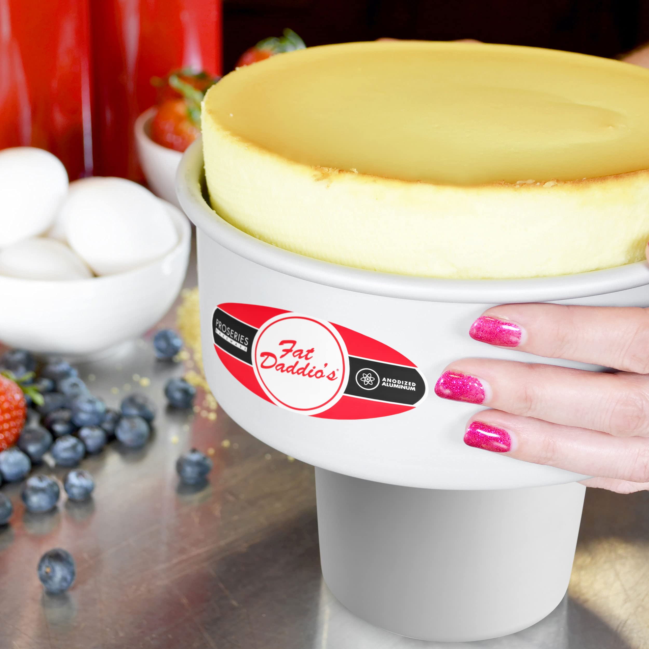 Fat Daddio's PCC-53 Anodized Aluminum Round Cheesecake Pan  5 x 3 Inch