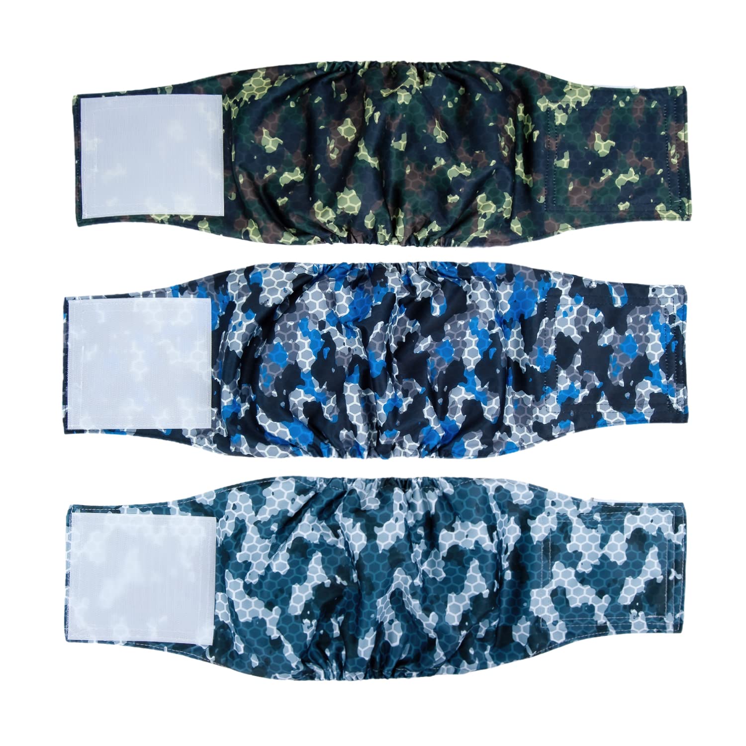 Pet Soft Washable Dog Diapers - Male Dog Belly Bands Diapers For Doggy, Washable Male Dog Belly Wraps 3Pack(S, Army)