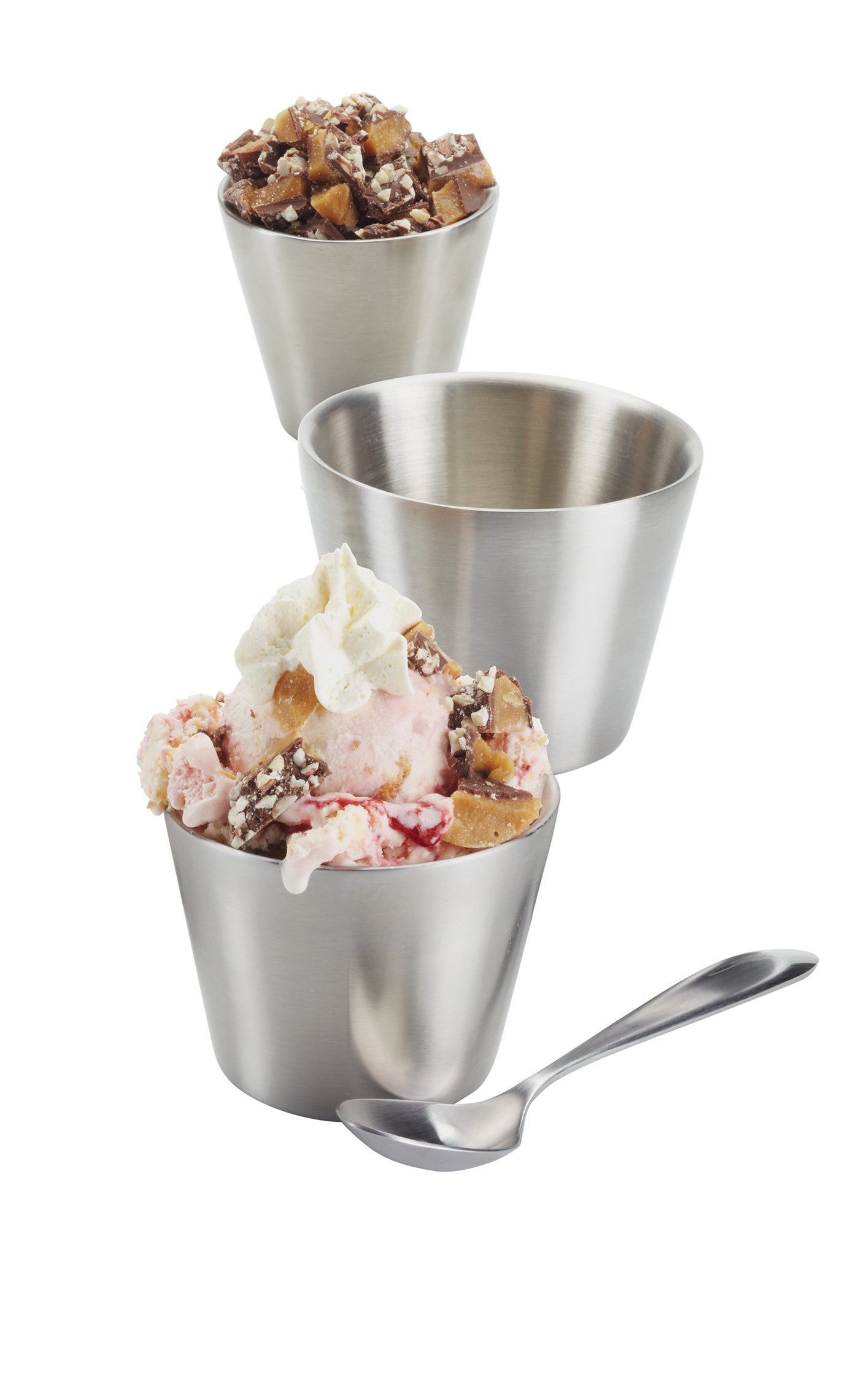 American Metalcraft Dwsc85 Sauce Cup, Double Wall, Stainless Steel, 8.5Oz. Capacity, 3-5/8'' Dia., 3'' H