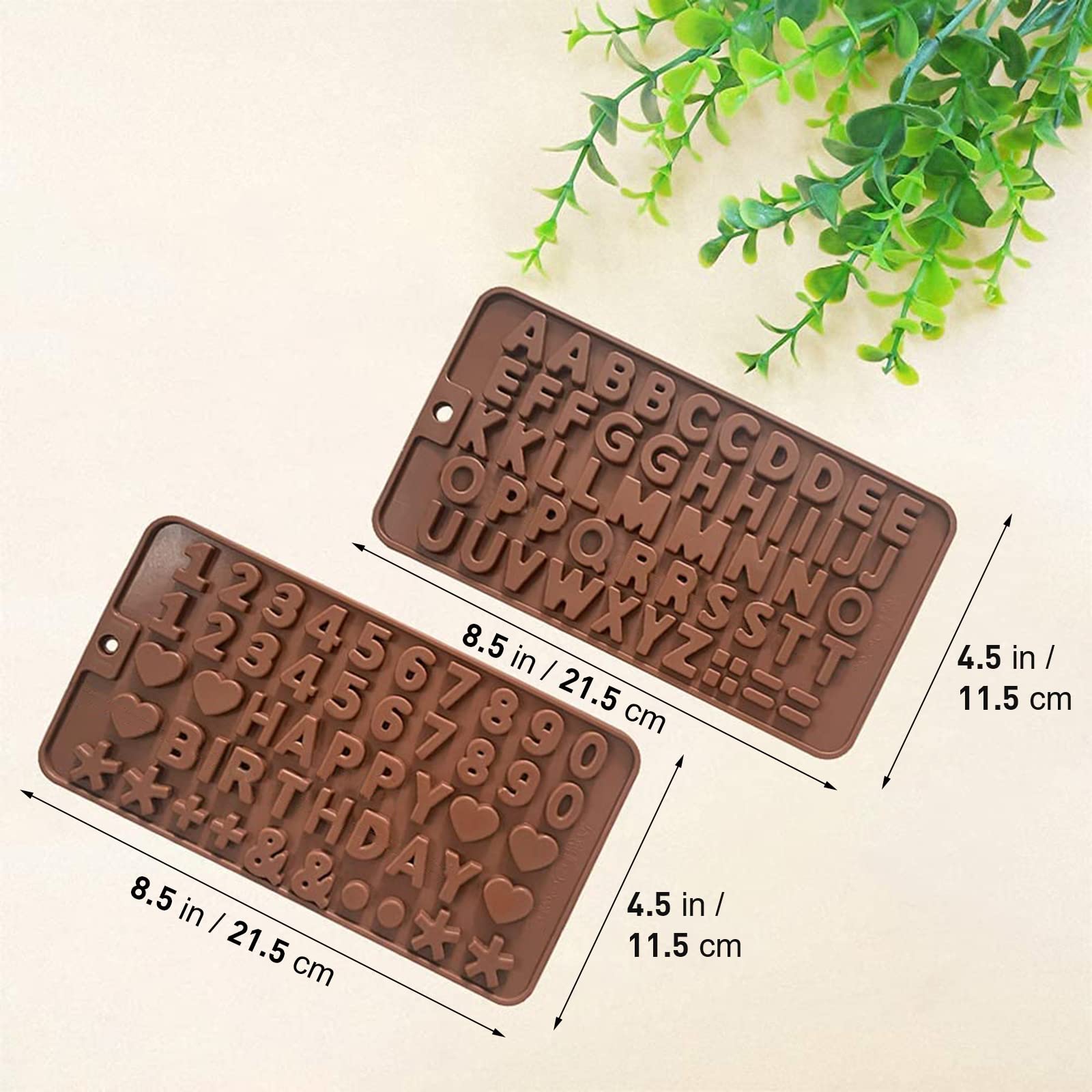 2 Pcs Letter Molds For Chocolate Resin Letter Number Molds Silicone Alphabet Molds For Unique Diy Candy Birthday Cake Alphabet C