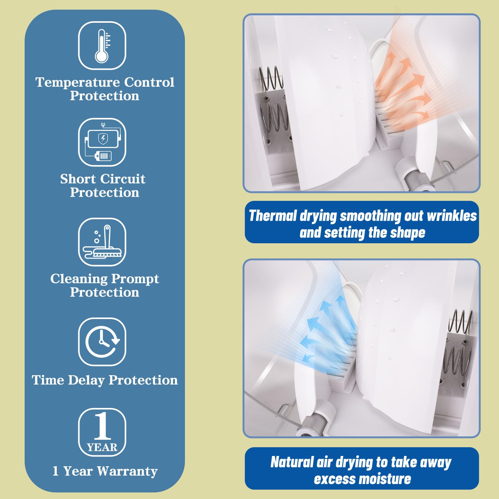 Hat Care Machine For Iron And Dry,Restore Misshapen Hat/Cap Natural Shape With Steam And Hot&Cold Wind,Keep Your Hat/Cap Clean A