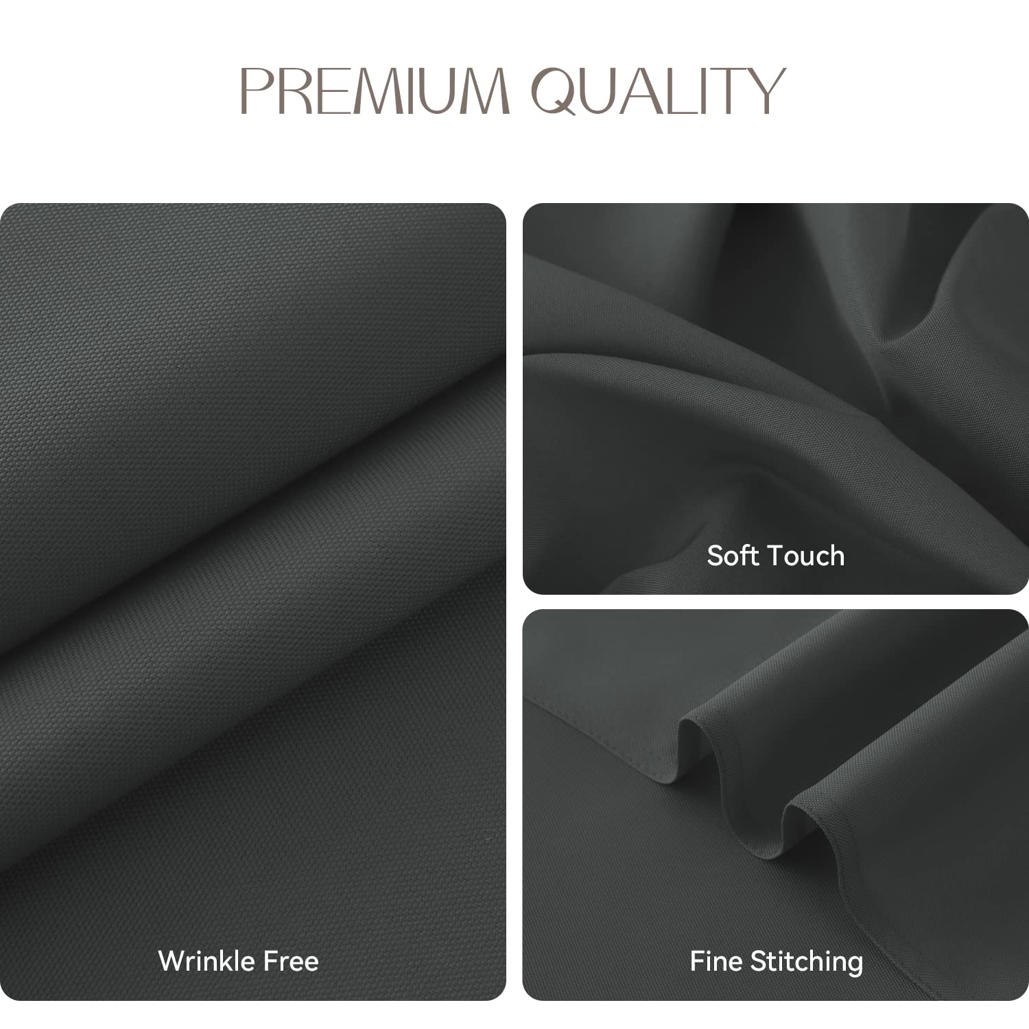 Romanstile Rectangle Tablecloth, 2 Pack 60 X 84 Inch, Stain And Wrinkle Resistant Washable Polyester Table Cover For Dining Tabl