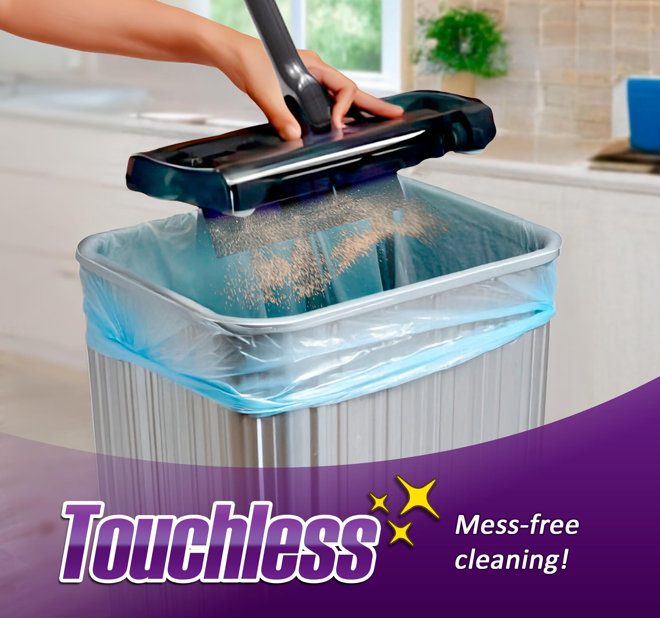 Ontel SWSMAX Swivel Sweeper, Purple