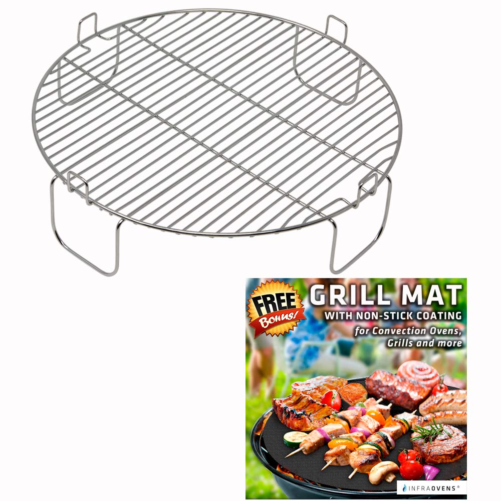 3 Inch Stainless Steel Grill Rack Compatible With Nuwave Pro Plus, Elite, Nutri Chef, Black&Decker | Replacement Grate Accessory