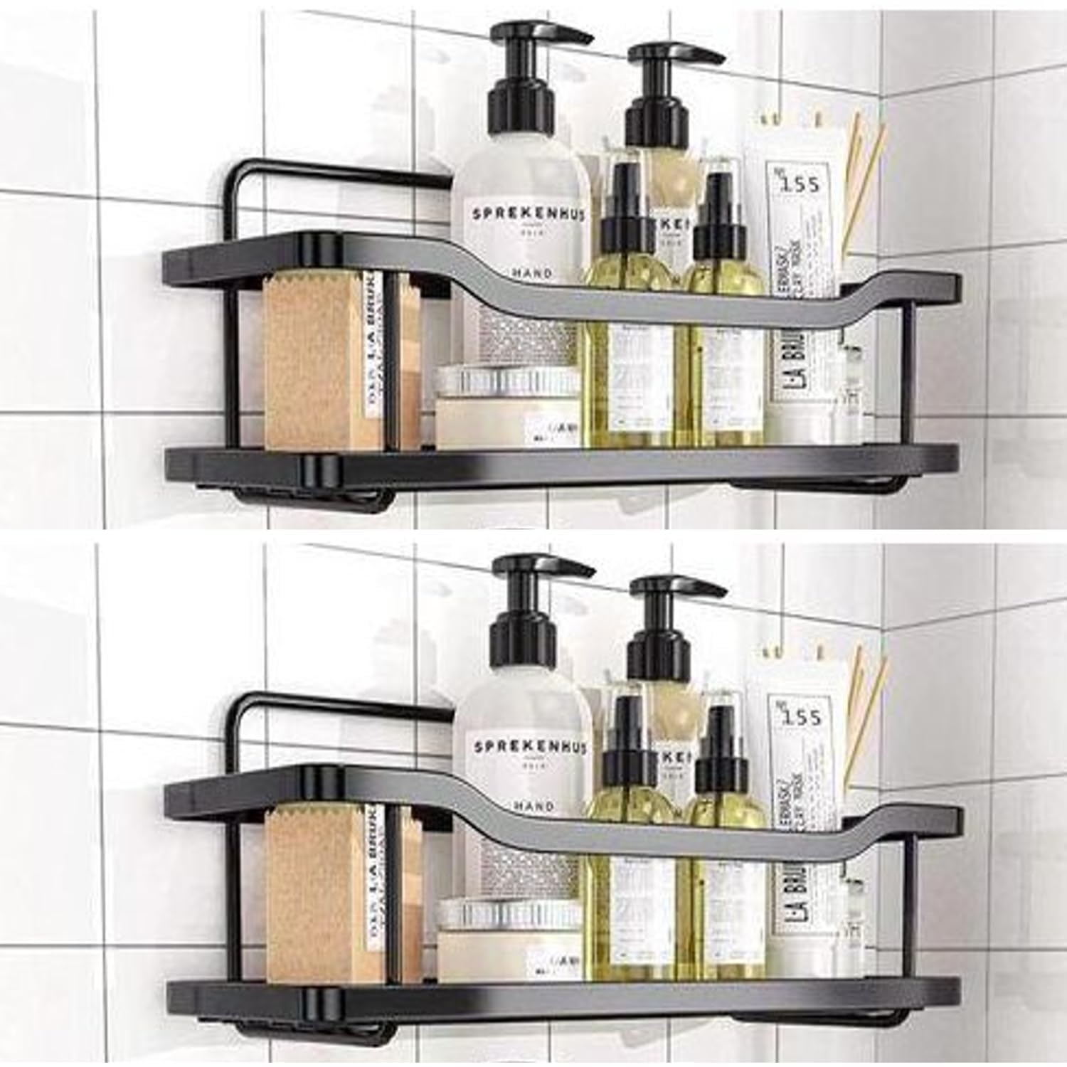 Riomax Wall Mounted SelfAdhesive Bathroom Shelf/Kitchen Rack & Holder/Soap Holder/Storage Organizer Rack  Bathroom Accessories